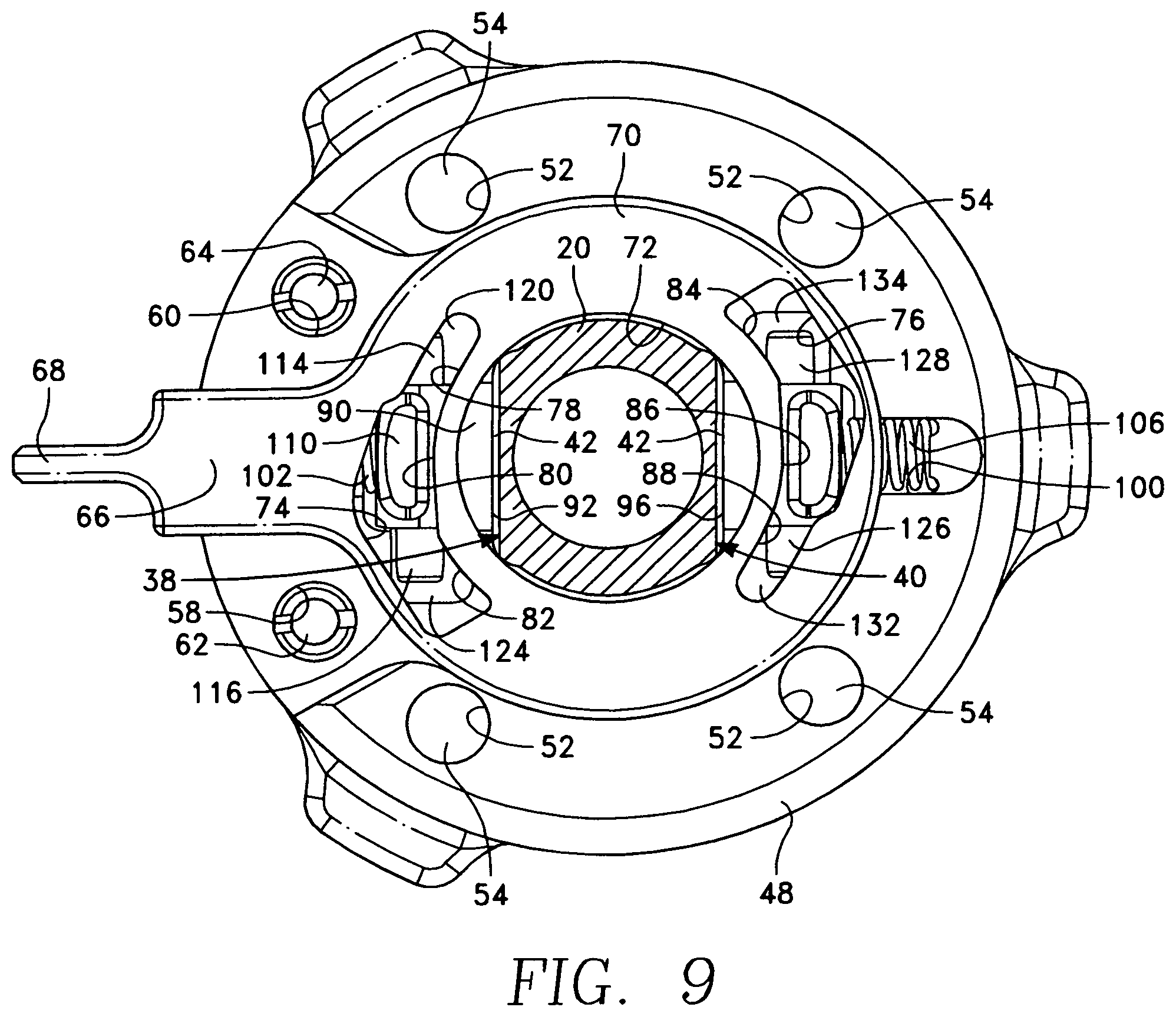 Patent US11854516 Figure 9 – Slip nut assembly