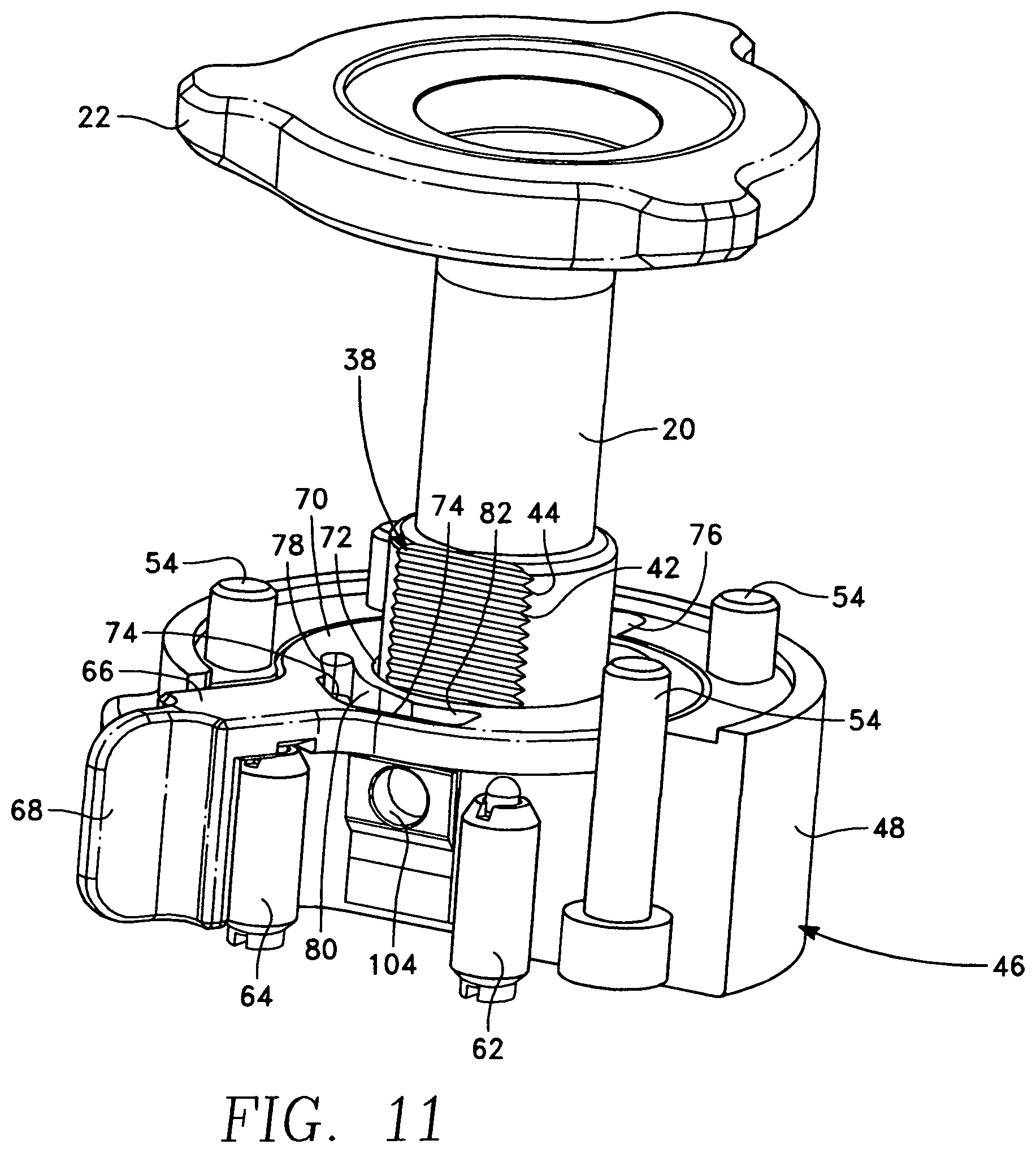 Patent US11854516 Figure 11 – Slip nut assembly