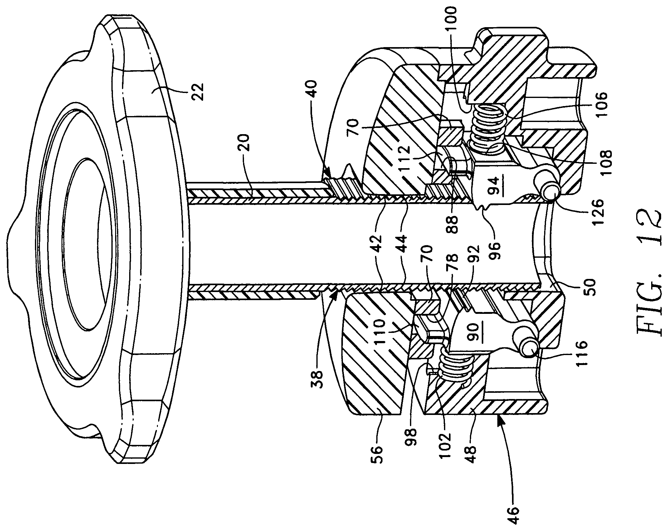 Patent US11854516 Figure 12 – Slip nut assembly