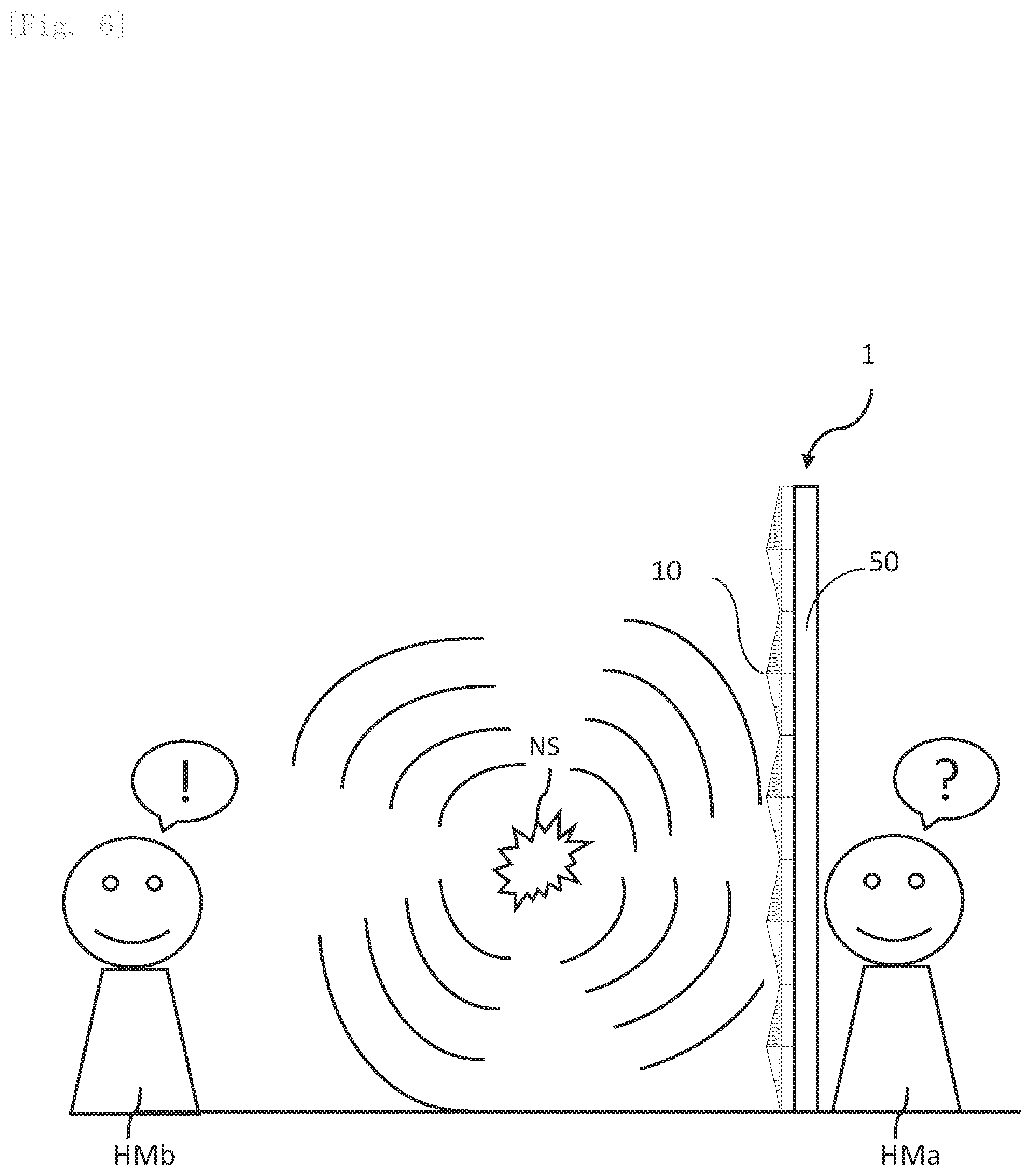 Patent US11854523 Figure 6 – Sound absorber, sound absorbing panel and sound absorbing wall