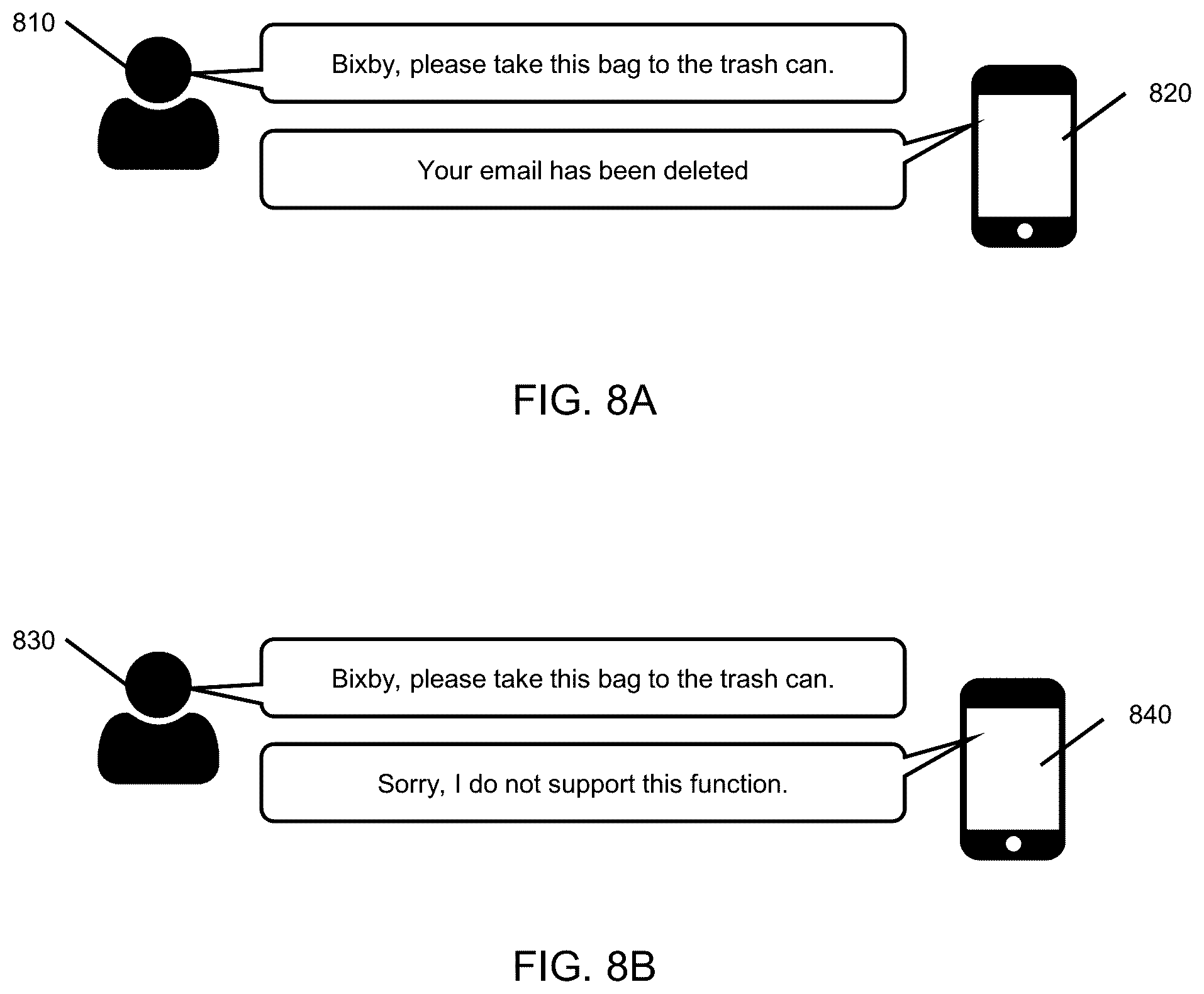 Patent US11854528 Figure 8 – Method and system for detecting unsupported utterances in natural language understanding