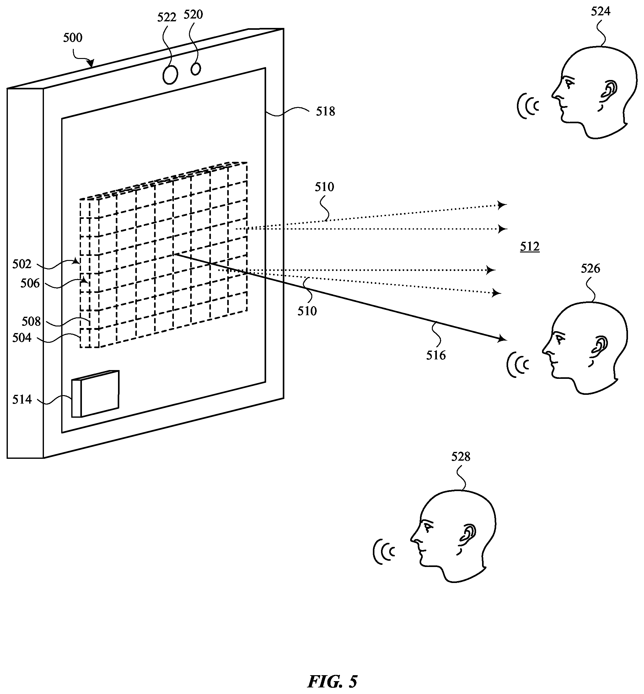 Patent US11854568 Figure 6 – Directional voice sensing using coherent optical detection