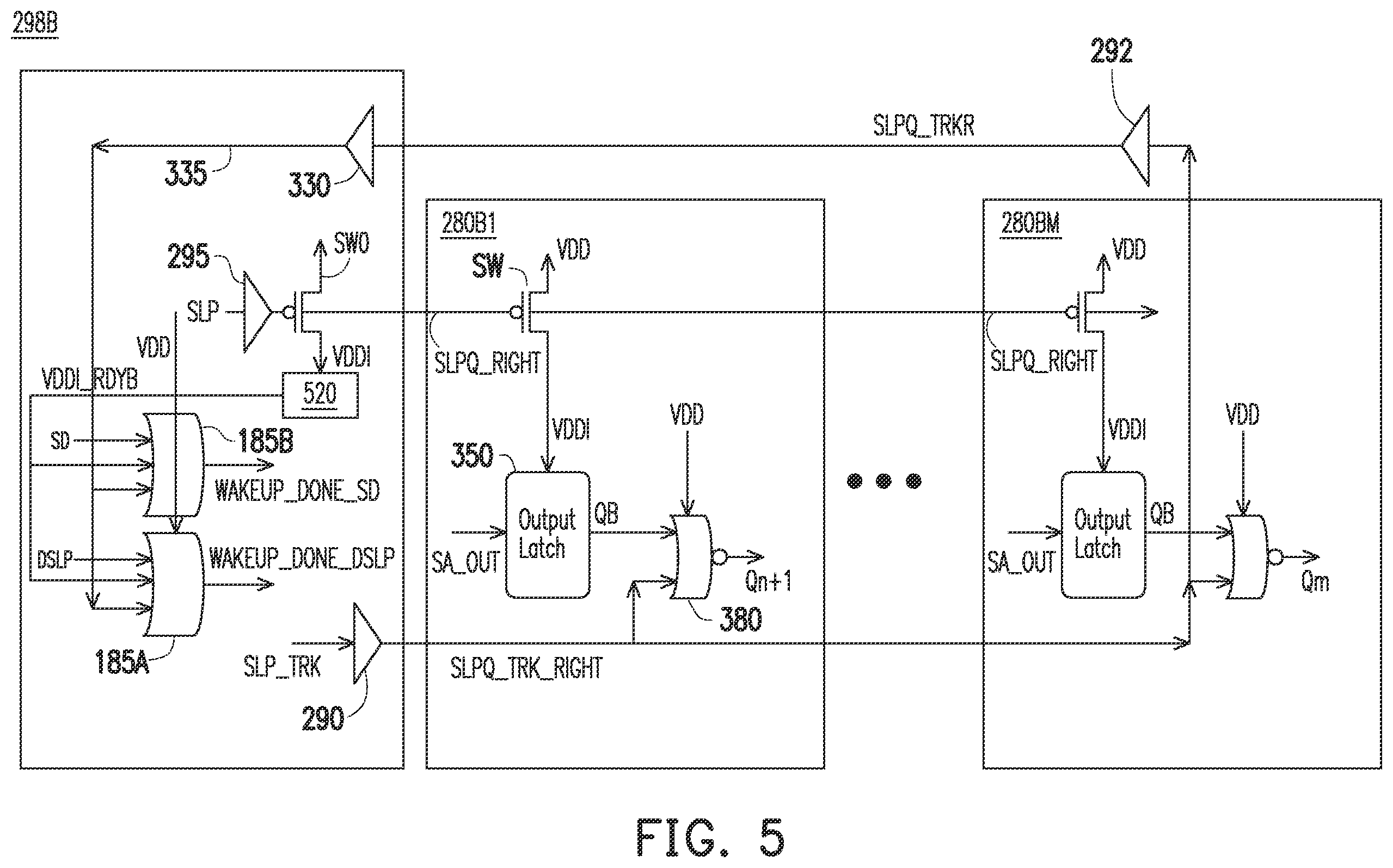 Patent US11854587 Figure 5 – Low power wake up for memory