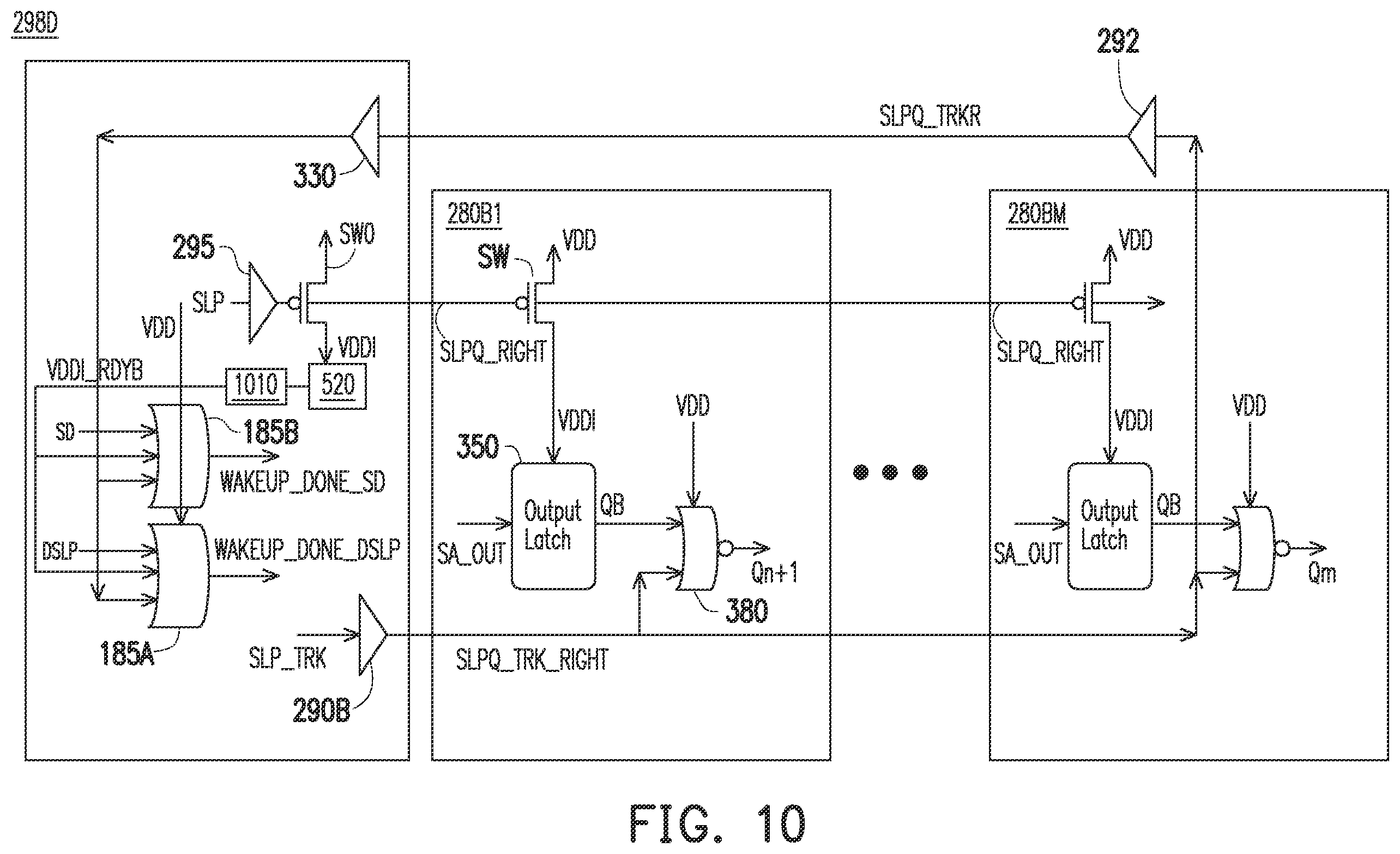 Patent US11854587 Figure 11 – Low power wake up for memory