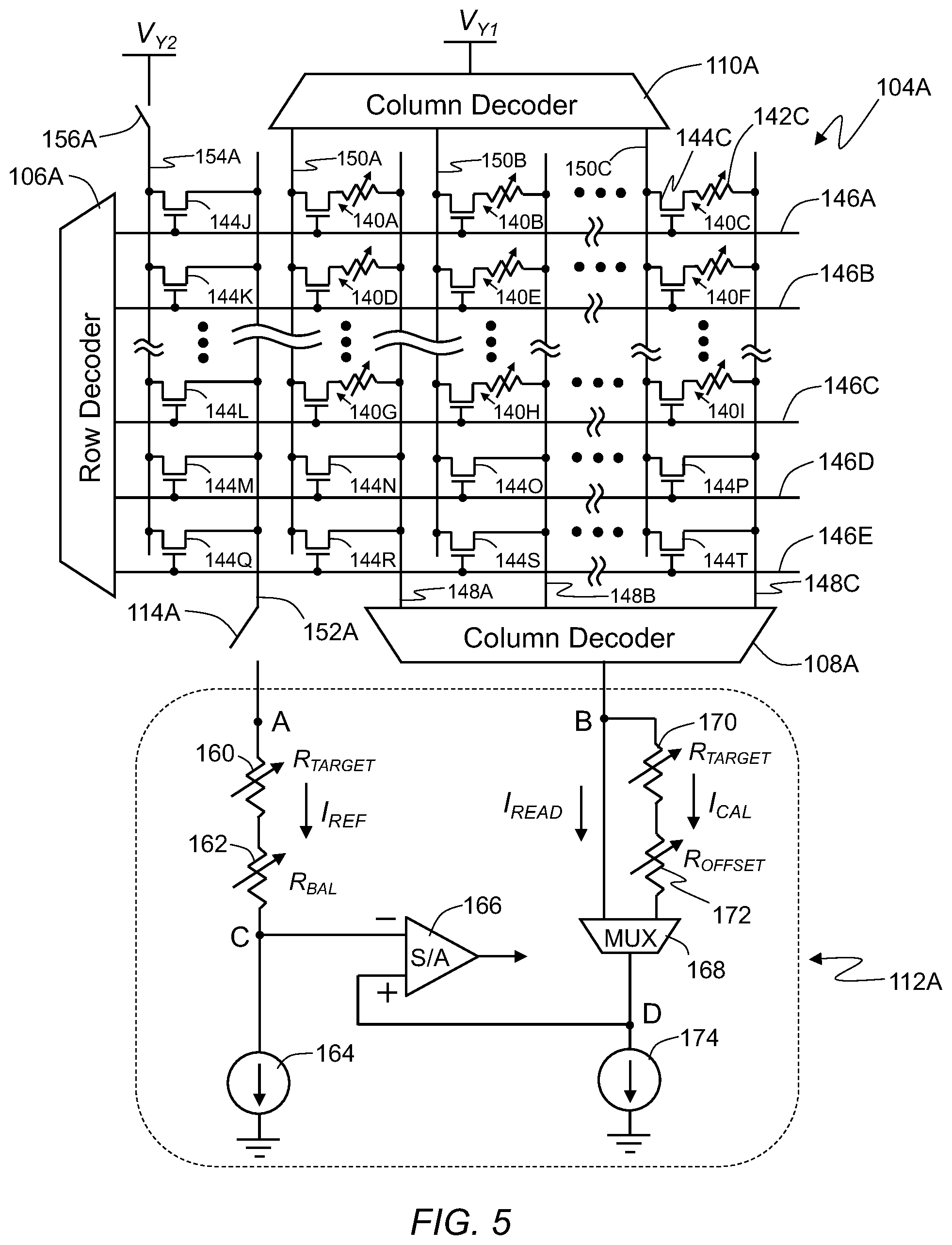 Patent US11854591 Figure 5 – Magnetic memory read circuit and calibration method therefor