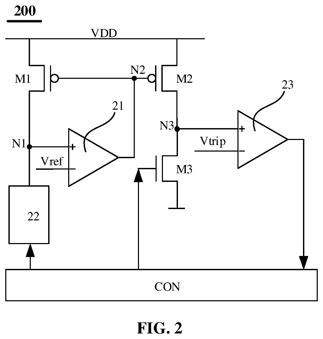 Patent US11854605 Figure 2 – State detection circuit for anti-fuse memory cell, and memory