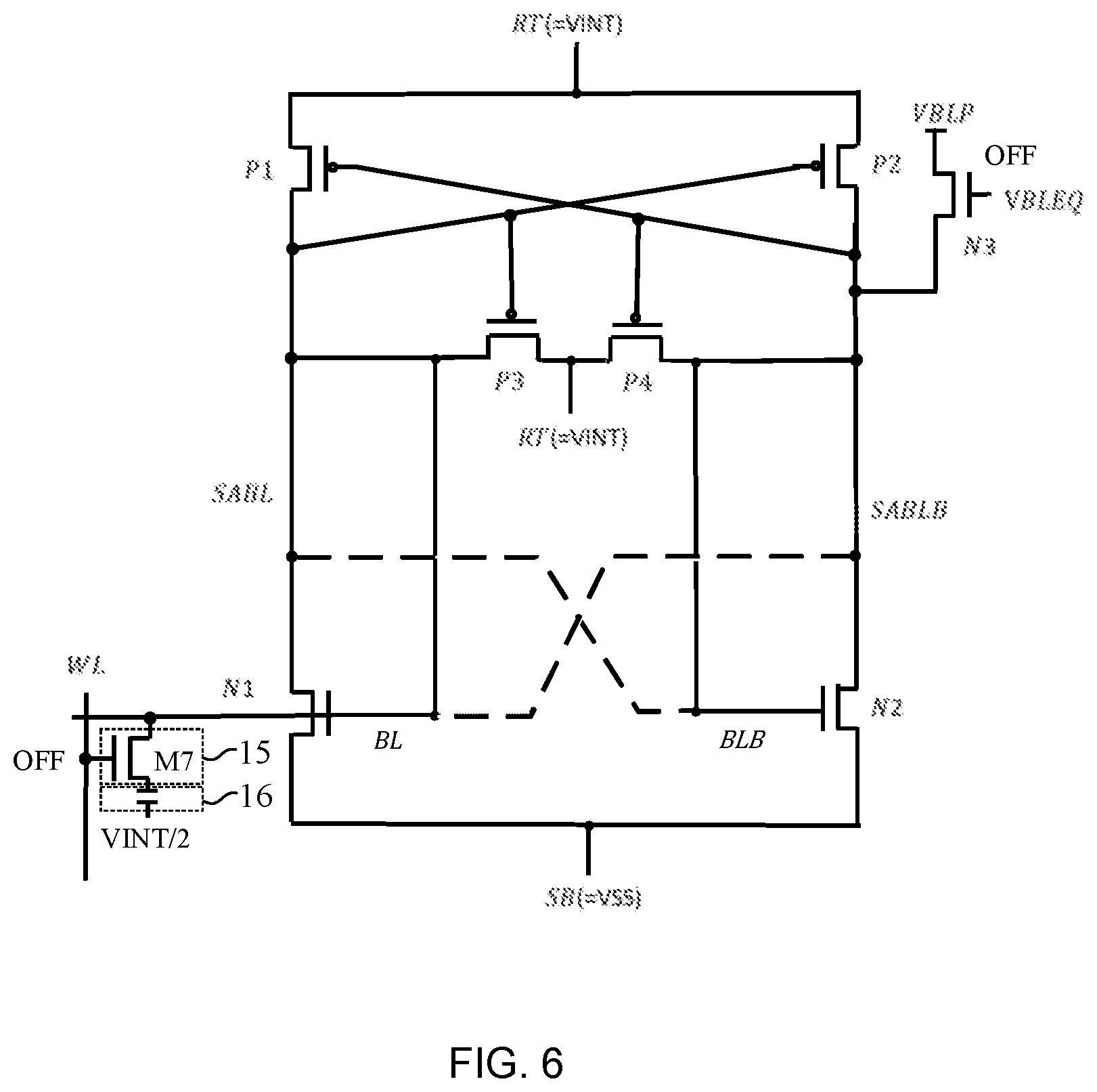 Patent US11854606 Figure 6 – Sense amplifier and method for controlling the same