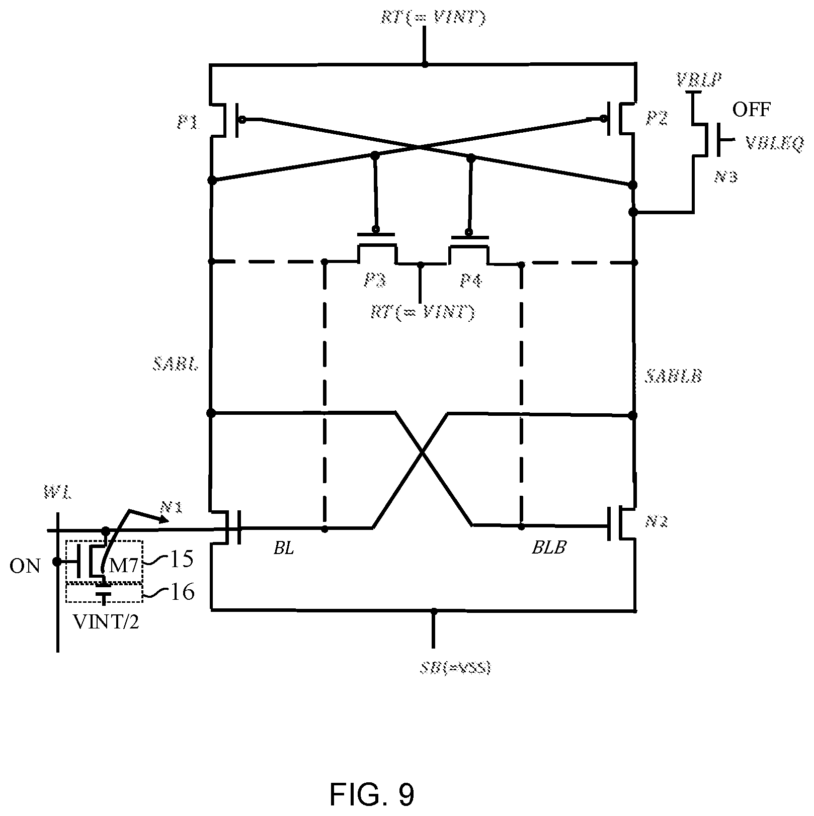 Patent US11854606 Figure 9 – Sense amplifier and method for controlling the same