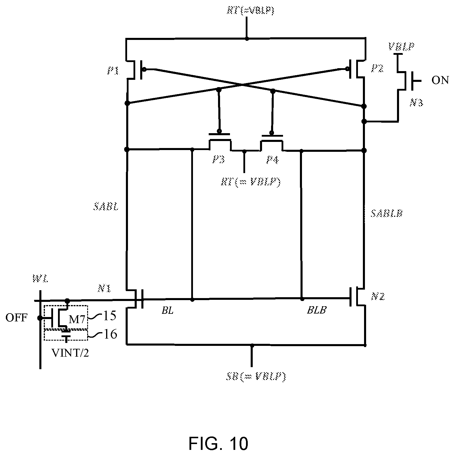 Patent US11854606 Figure 10 – Sense amplifier and method for controlling the same