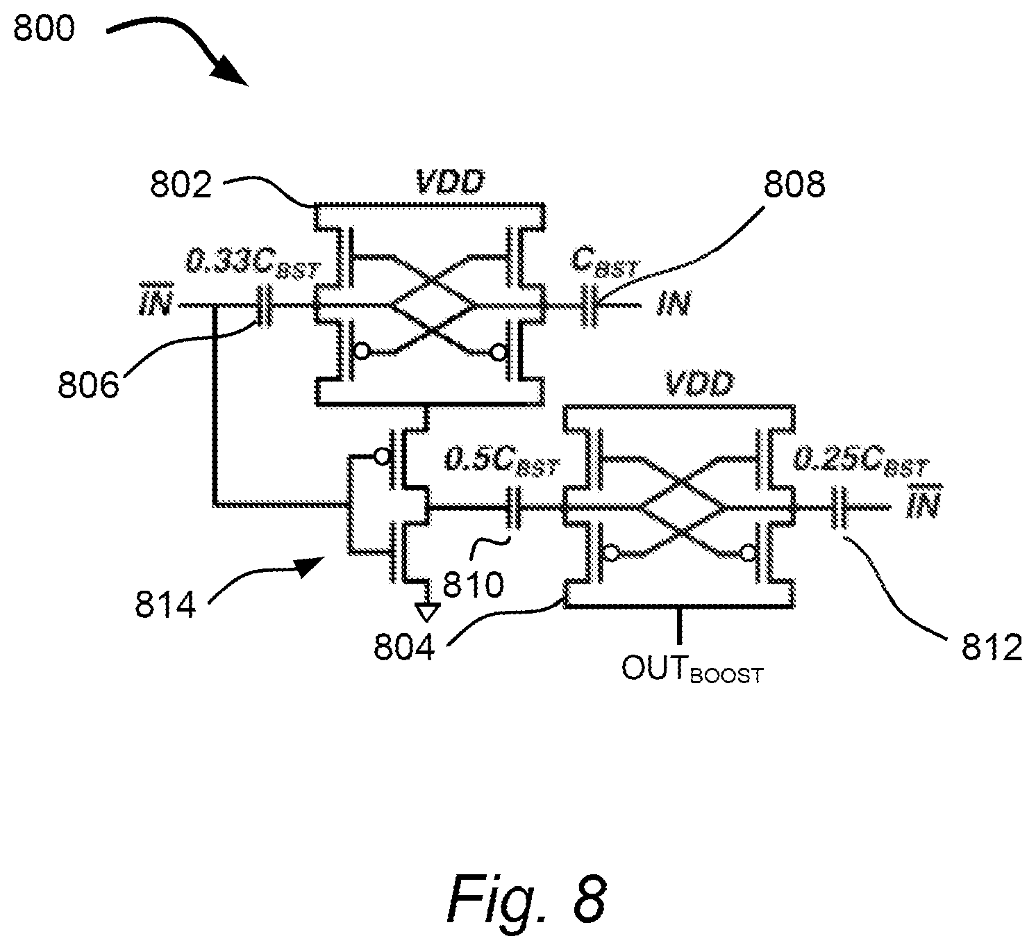 Patent US11854608 Figure 7 – SRAM architecture