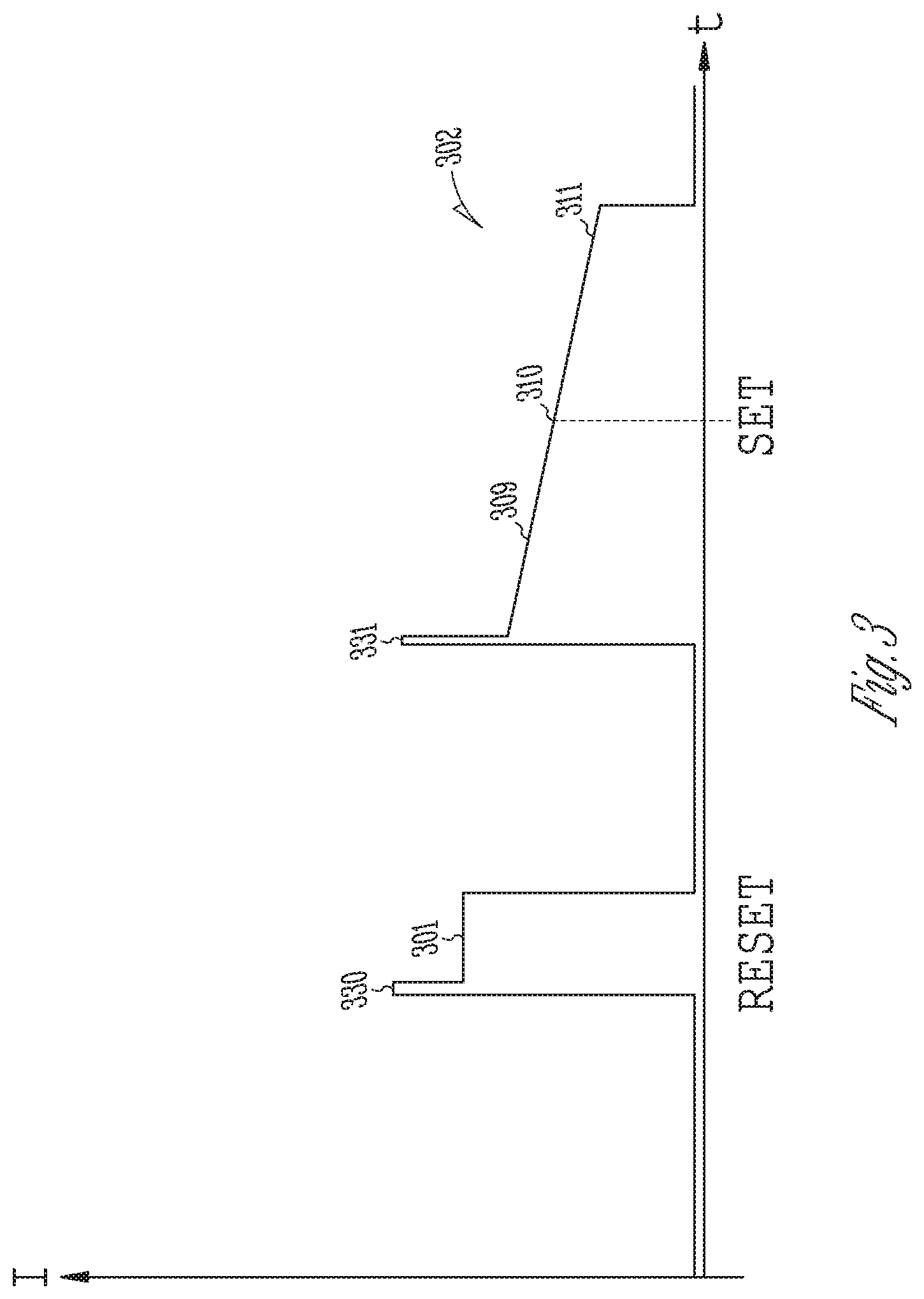 Patent US11854615 Figure 3 – Stored charge use in cross-point memory