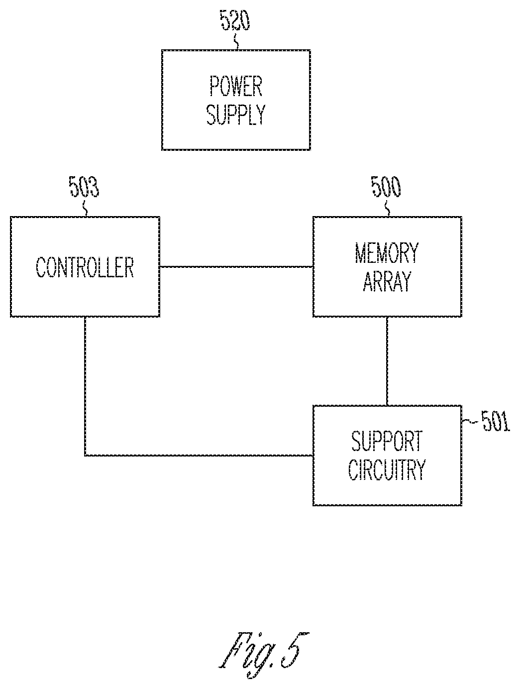 Patent US11854615 Figure 5 – Stored charge use in cross-point memory