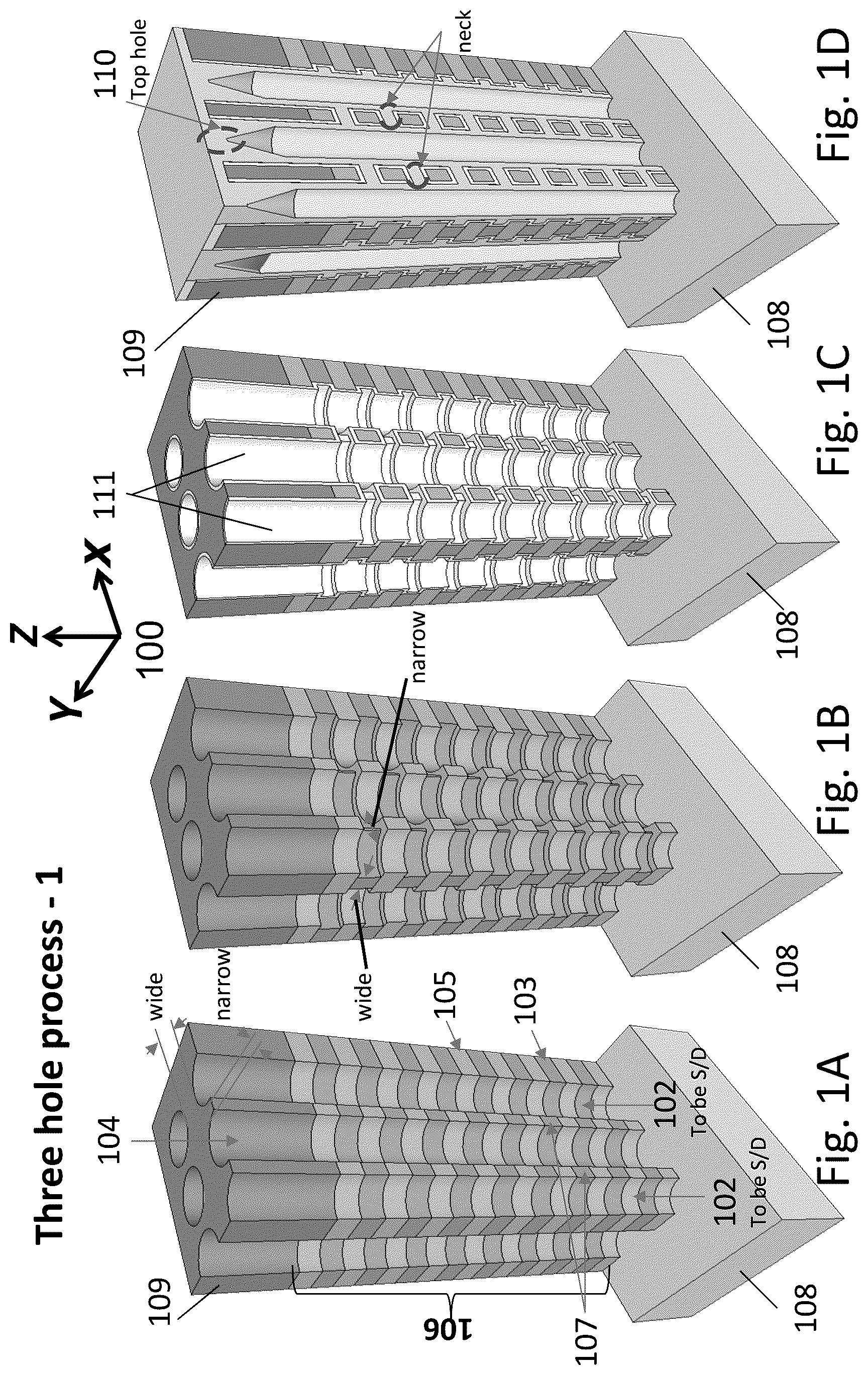 Patent US11854646 Figure 1 – 3D memory semiconductor devices and structures with bit-line pillars