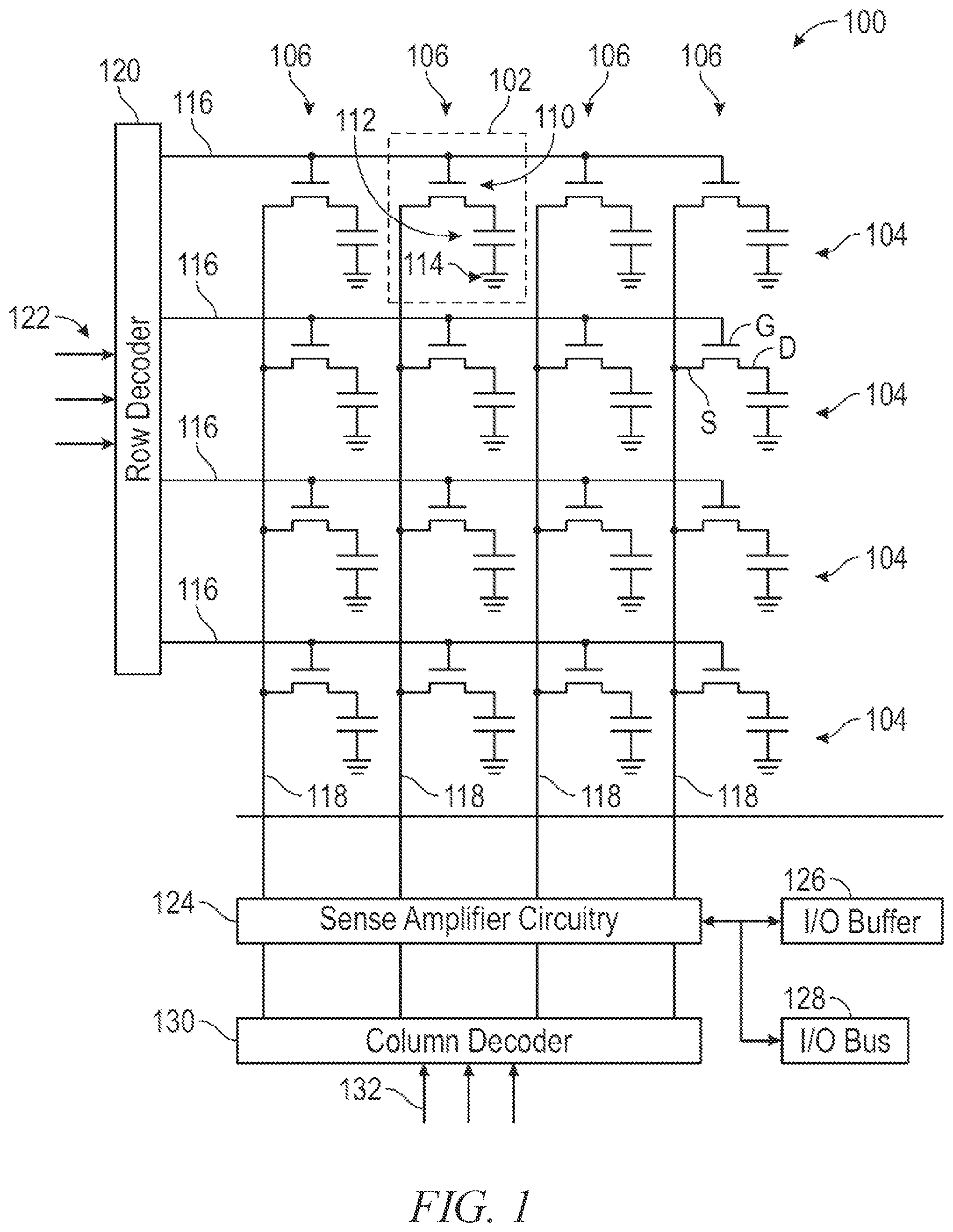 Patent US11854647 Figure 1 – Voltage level shifter transition time reduction