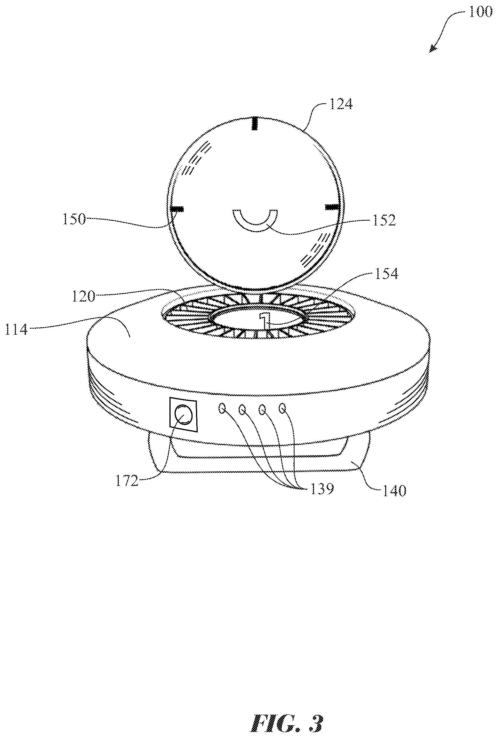 Patent US11854680 Figure 3 – Narcotics and opioids secure storage and dispensing apparatus and method of use