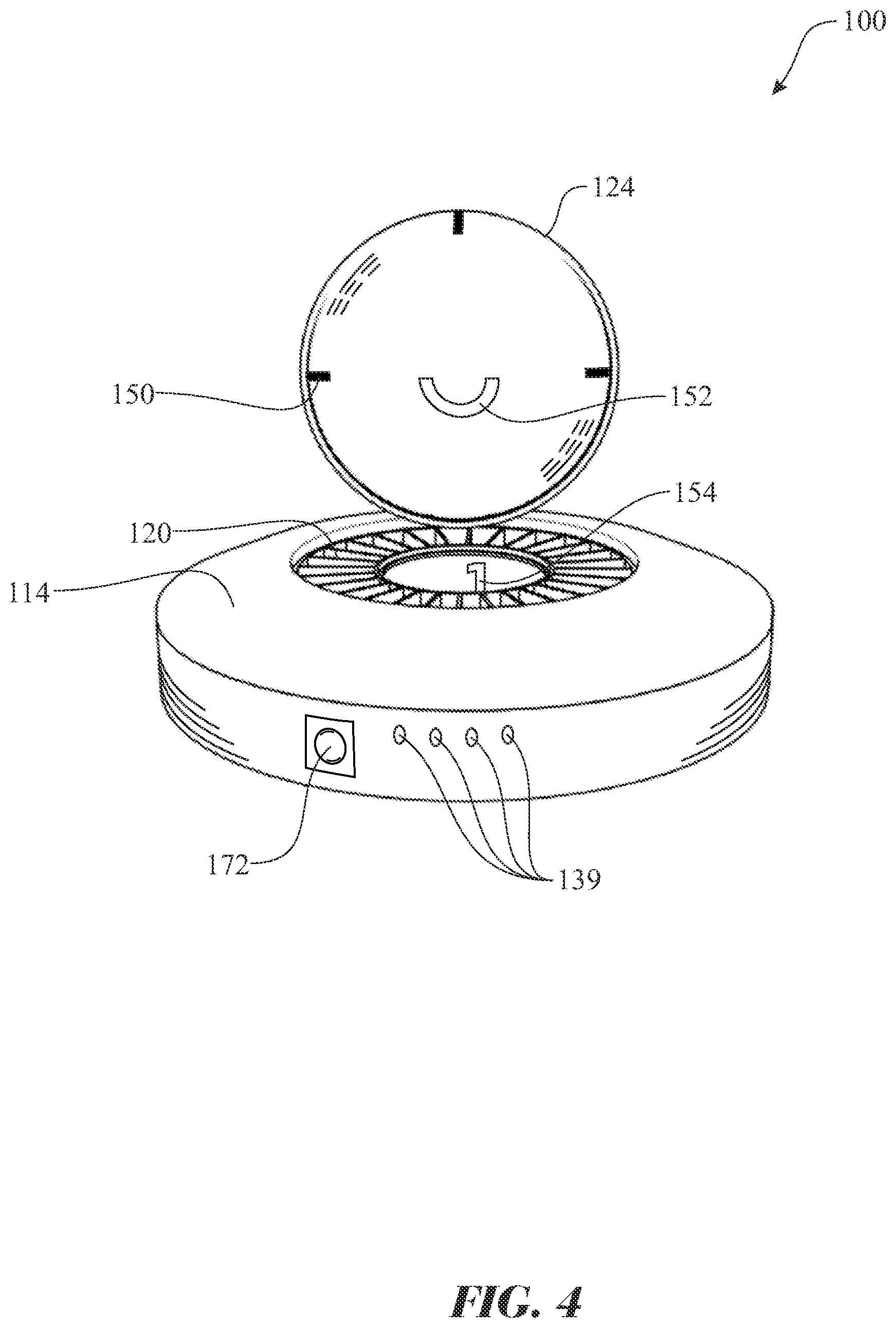 Patent US11854680 Figure 4 – Narcotics and opioids secure storage and dispensing apparatus and method of use