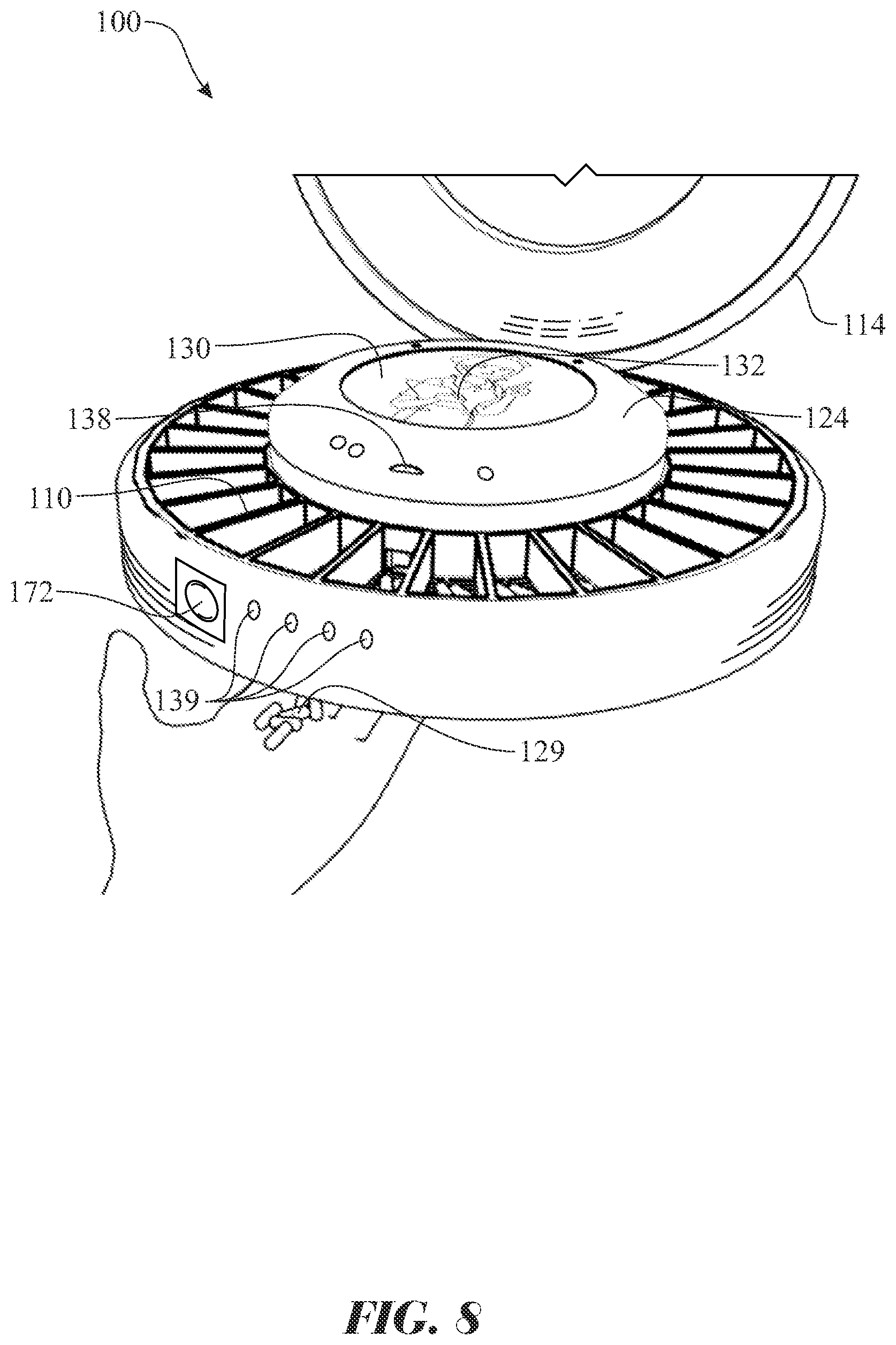 Patent US11854680 Figure 8 – Narcotics and opioids secure storage and dispensing apparatus and method of use