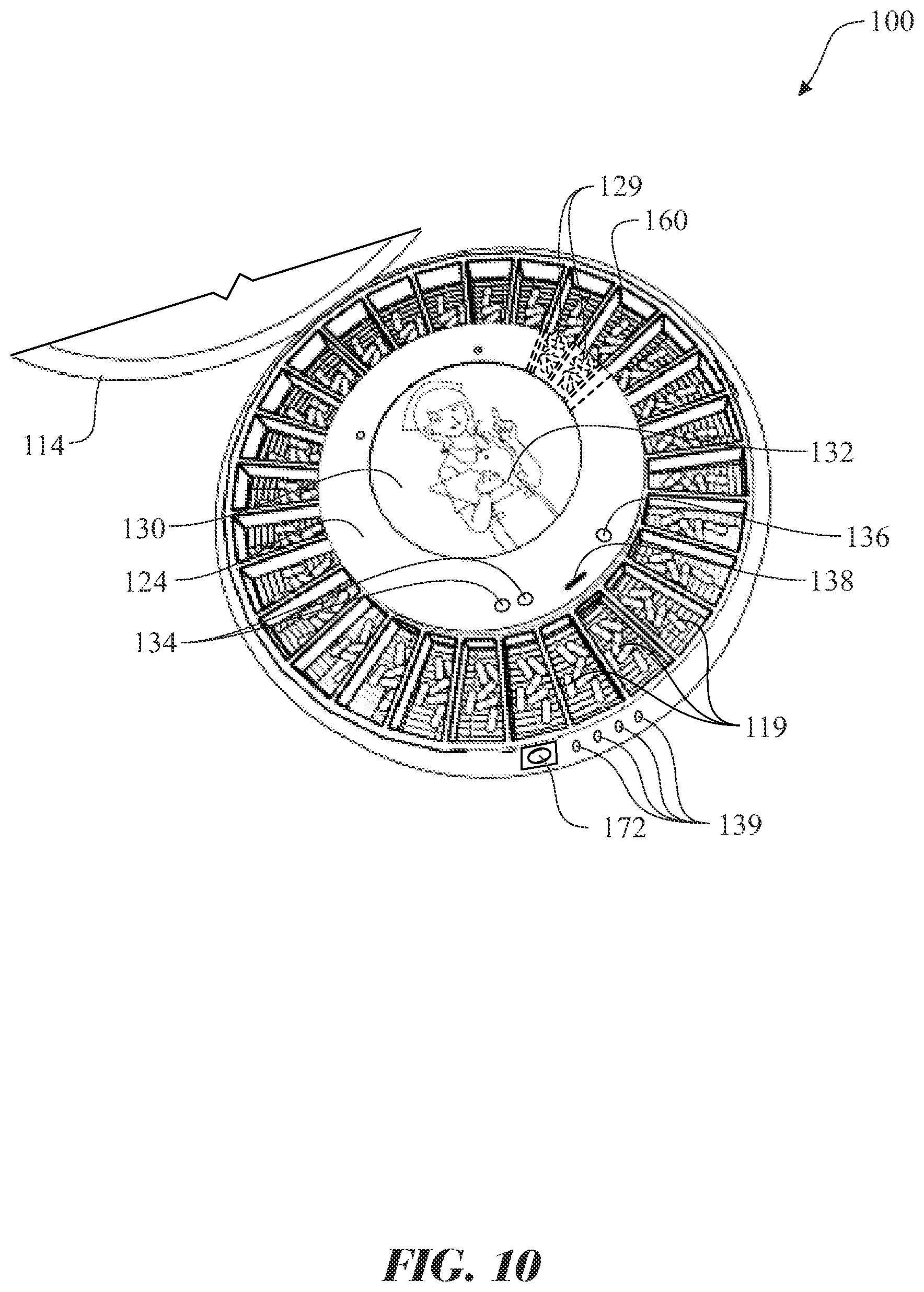 Patent US11854680 Figure 10 – Narcotics and opioids secure storage and dispensing apparatus and method of use