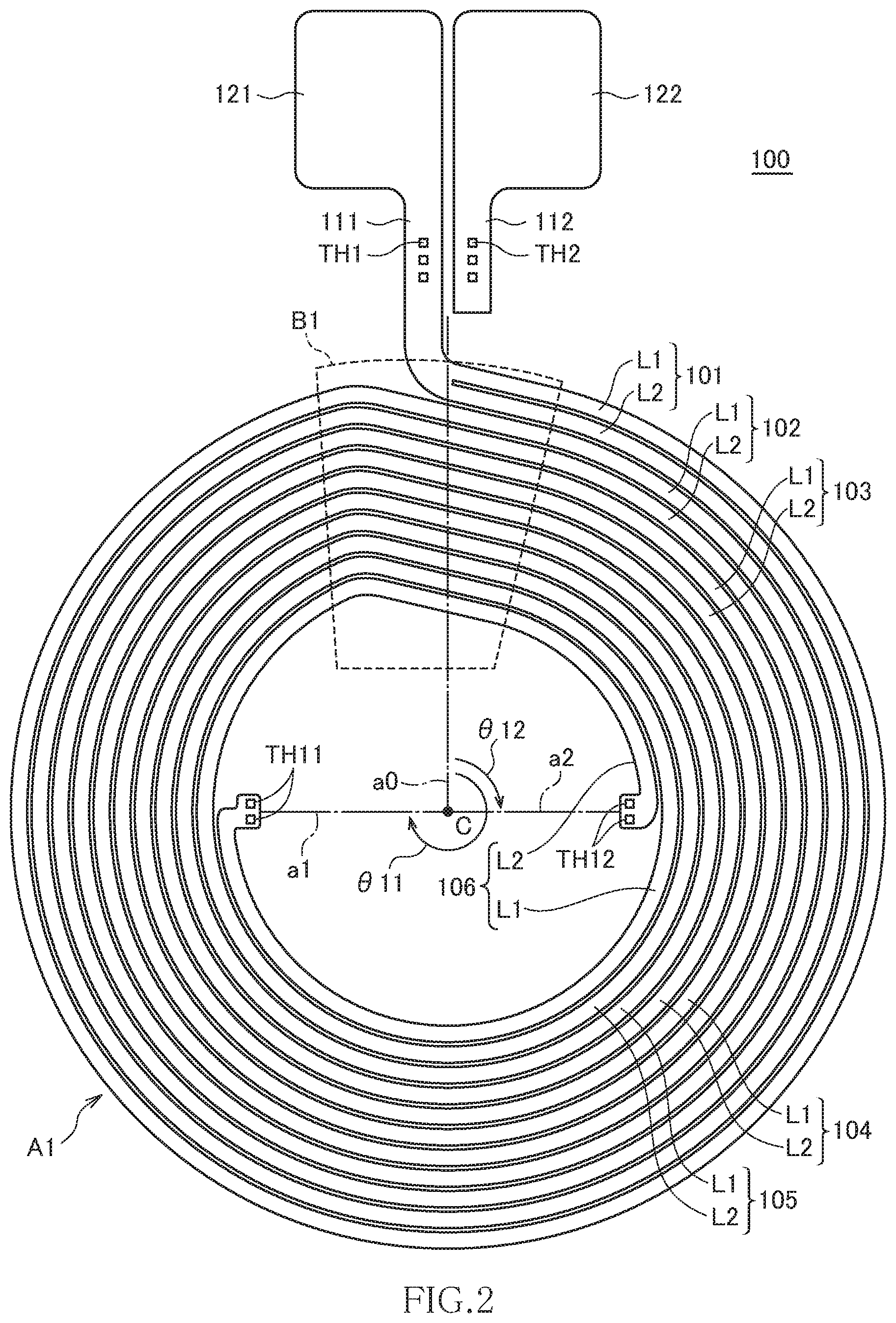 Patent US11854732 Figure 2 – Coil component
