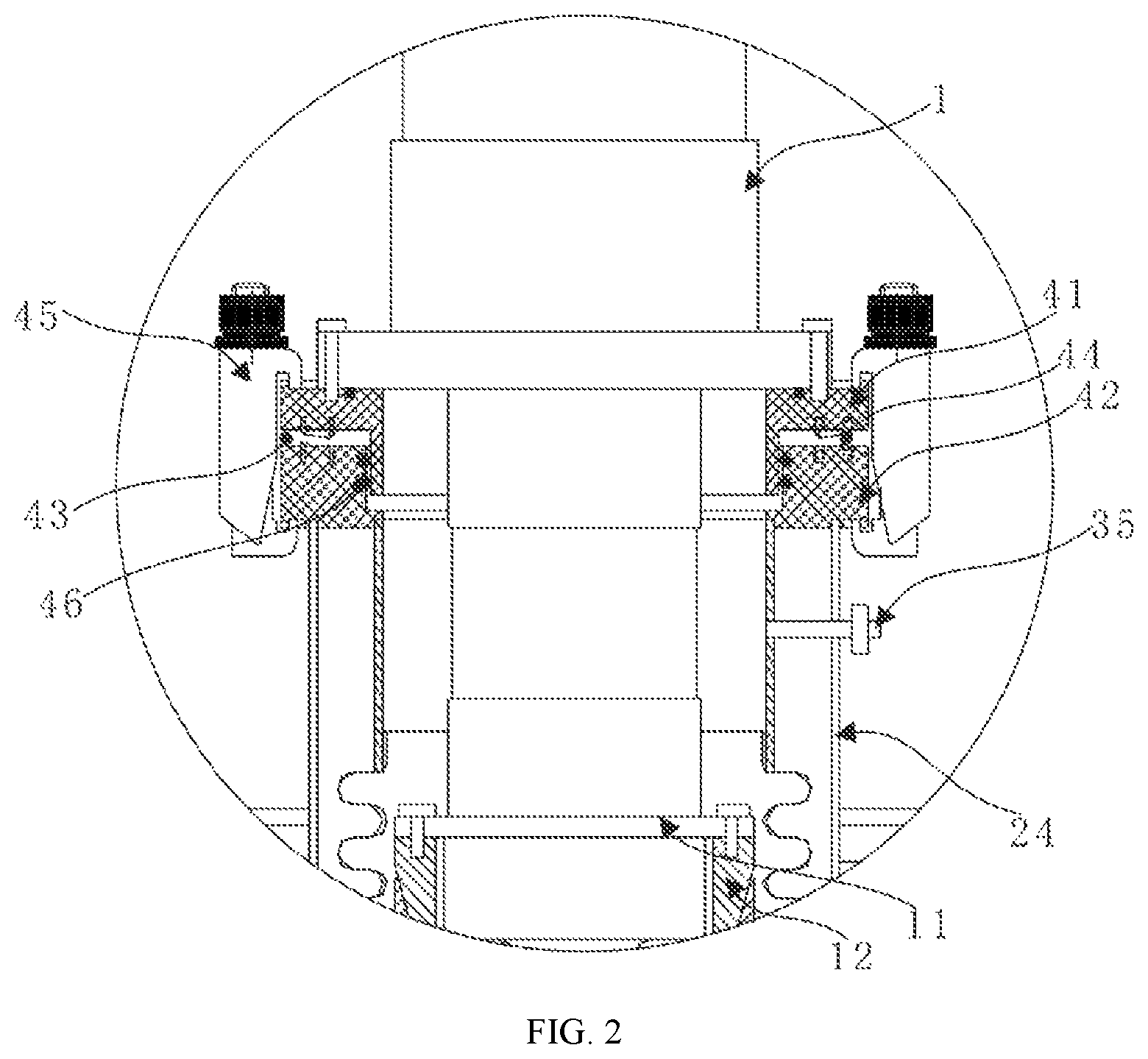 Patent US11854737 Figure 2 – Detachable cryostat