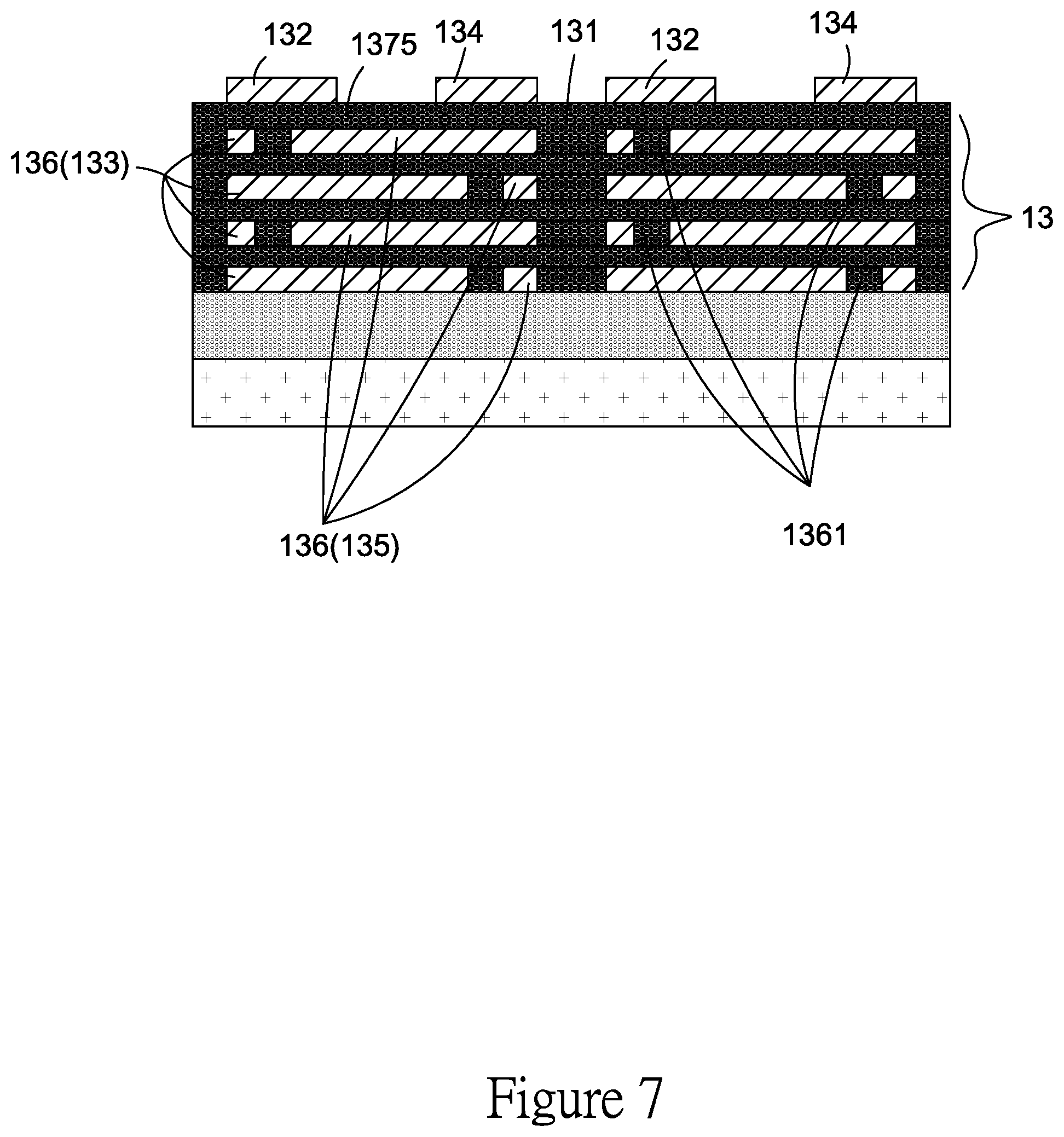 Patent US11854742 Figure 9 – Capacitor intergated structure.capacitor unit and manufacturing process thereof