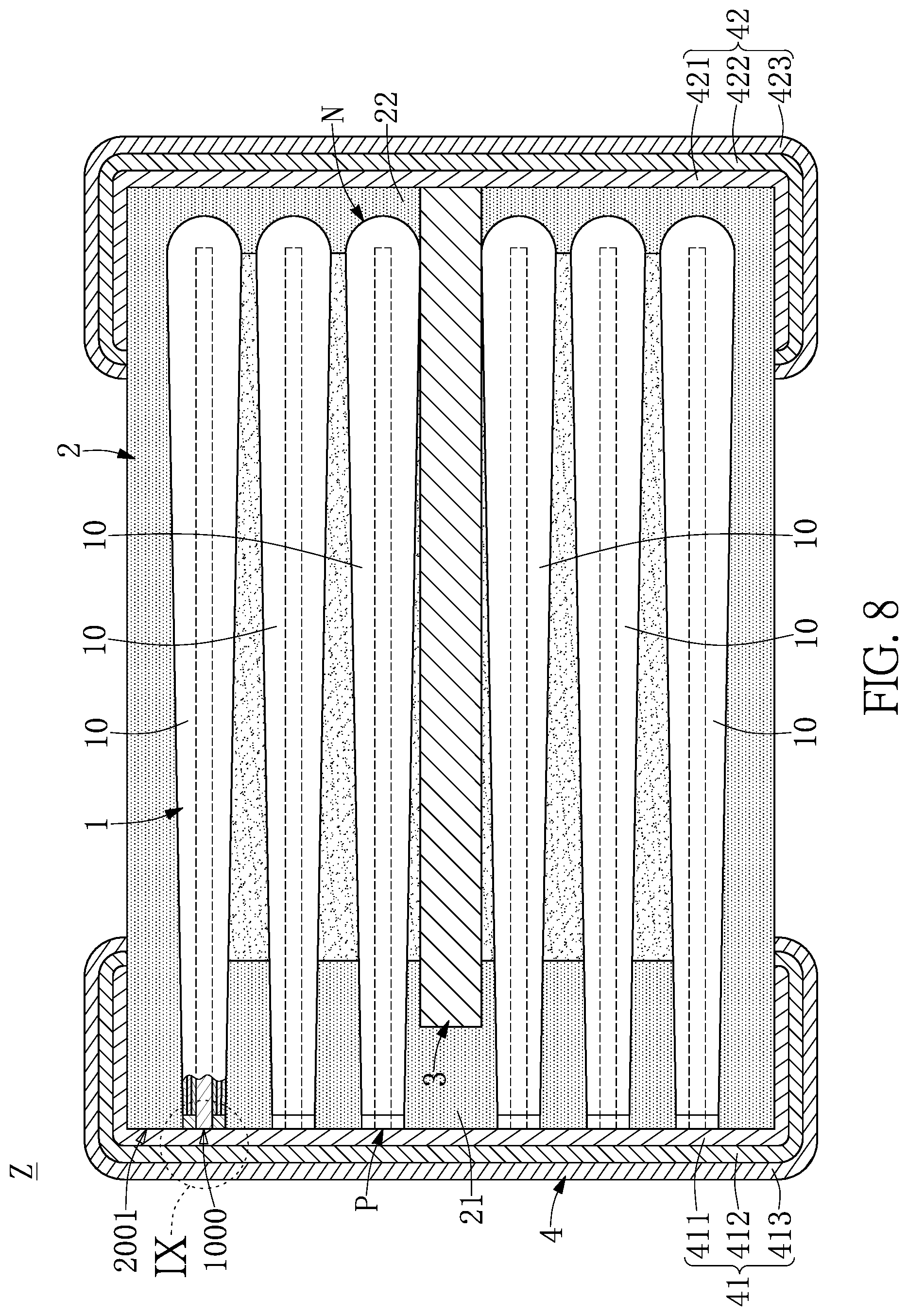 Patent US11854749 Figure 5 – Method of manufacturing capacitor assembly package structure