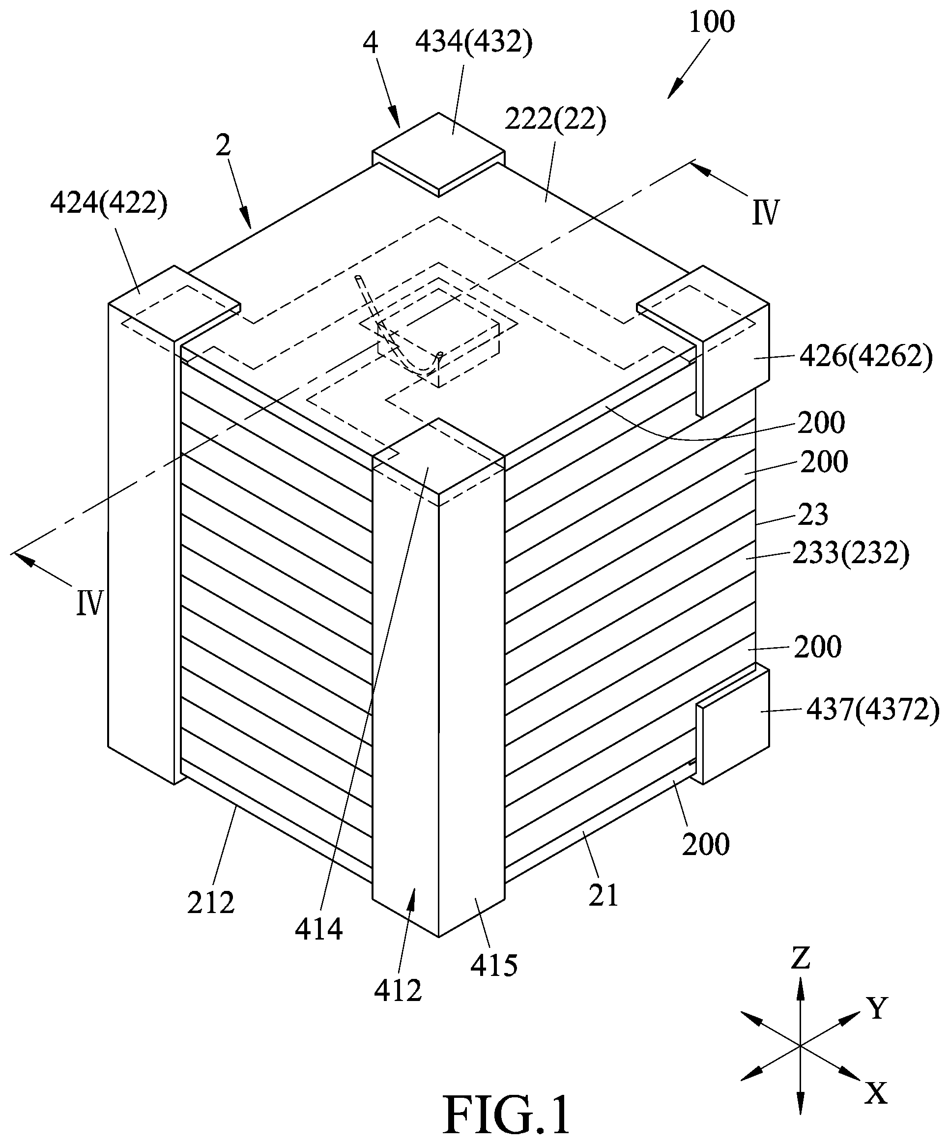Patent US11854754 Figure 1 – Sensor switch