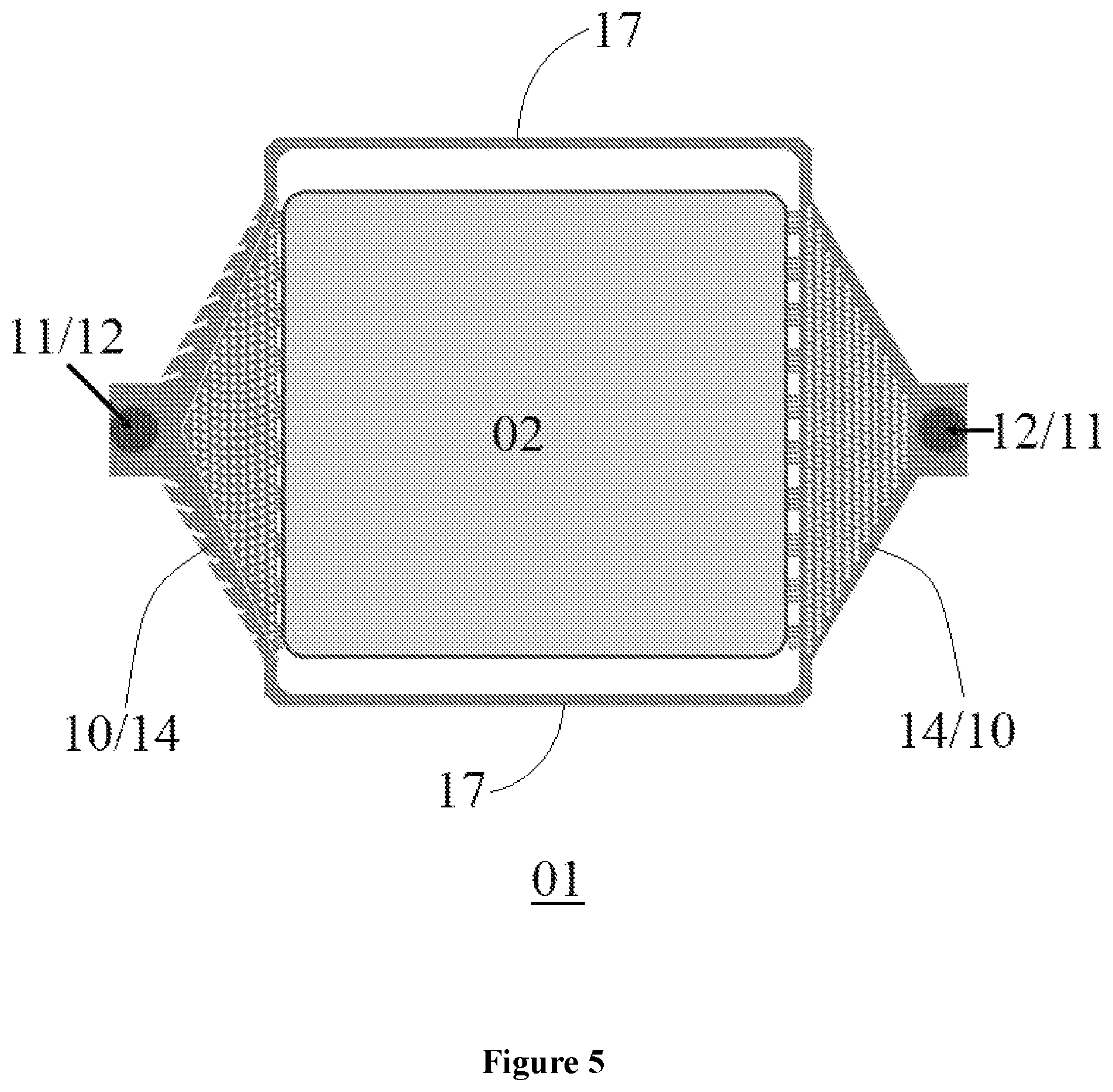 Patent US11854762 Figure 5 – MEMS sample holder, packaged product thereof, and apparatus of charged-particle beam such as electron microscope using the same
