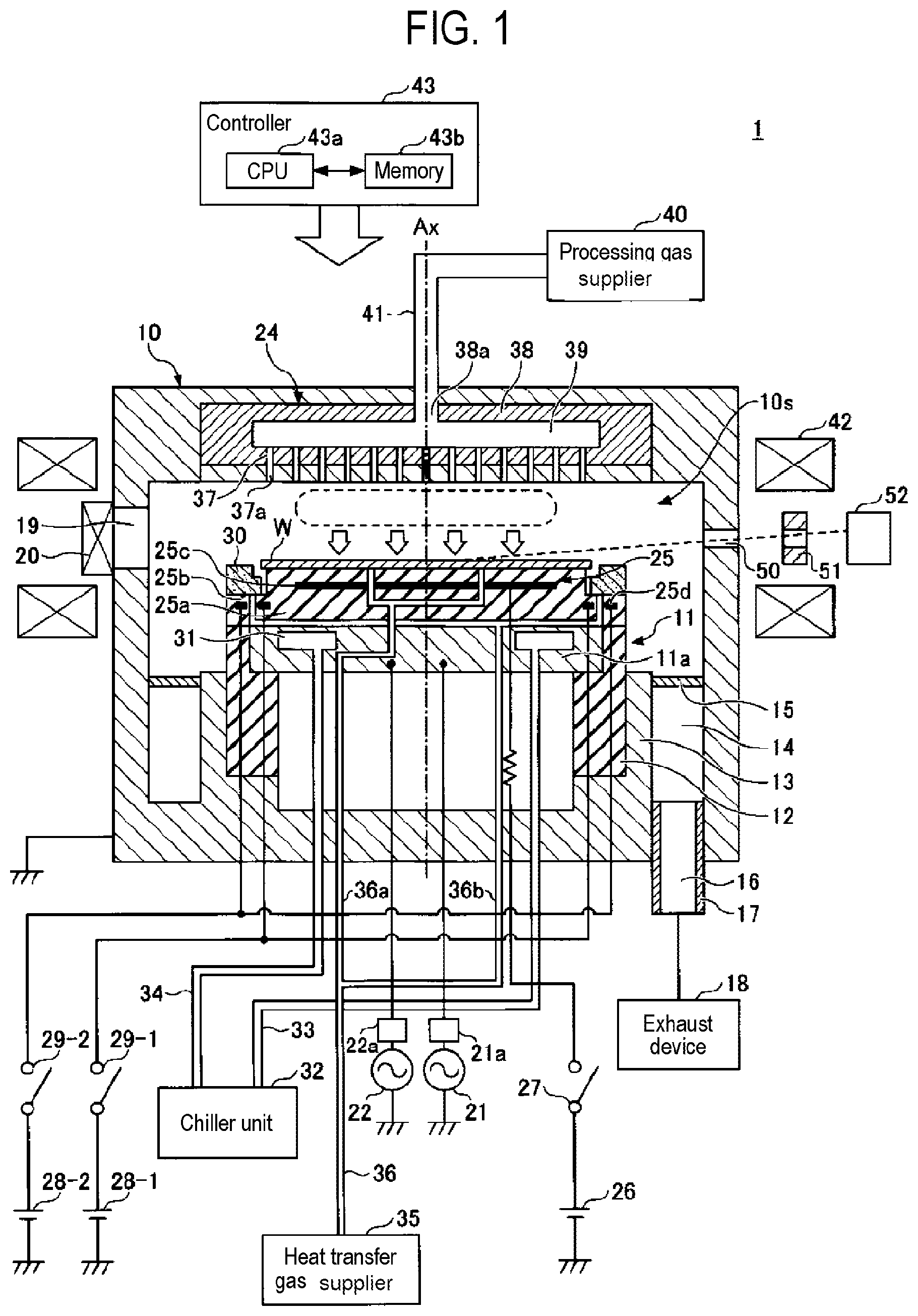 Patent US11854767 Figure 1 – Measuring method and plasma processing apparatus