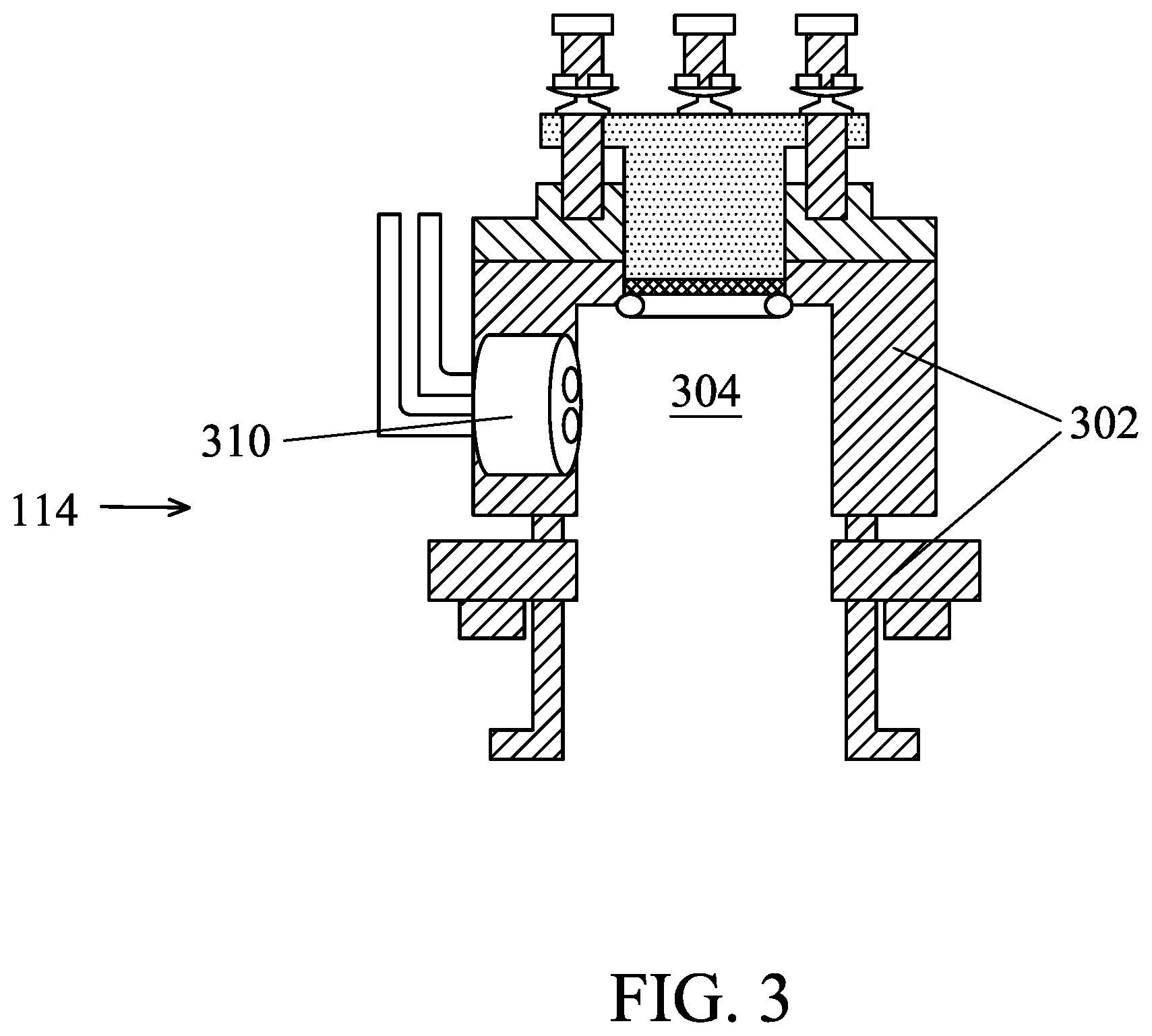 Patent US11854769 Figure 3 – Adjustable fastening device for plasma gas injectors