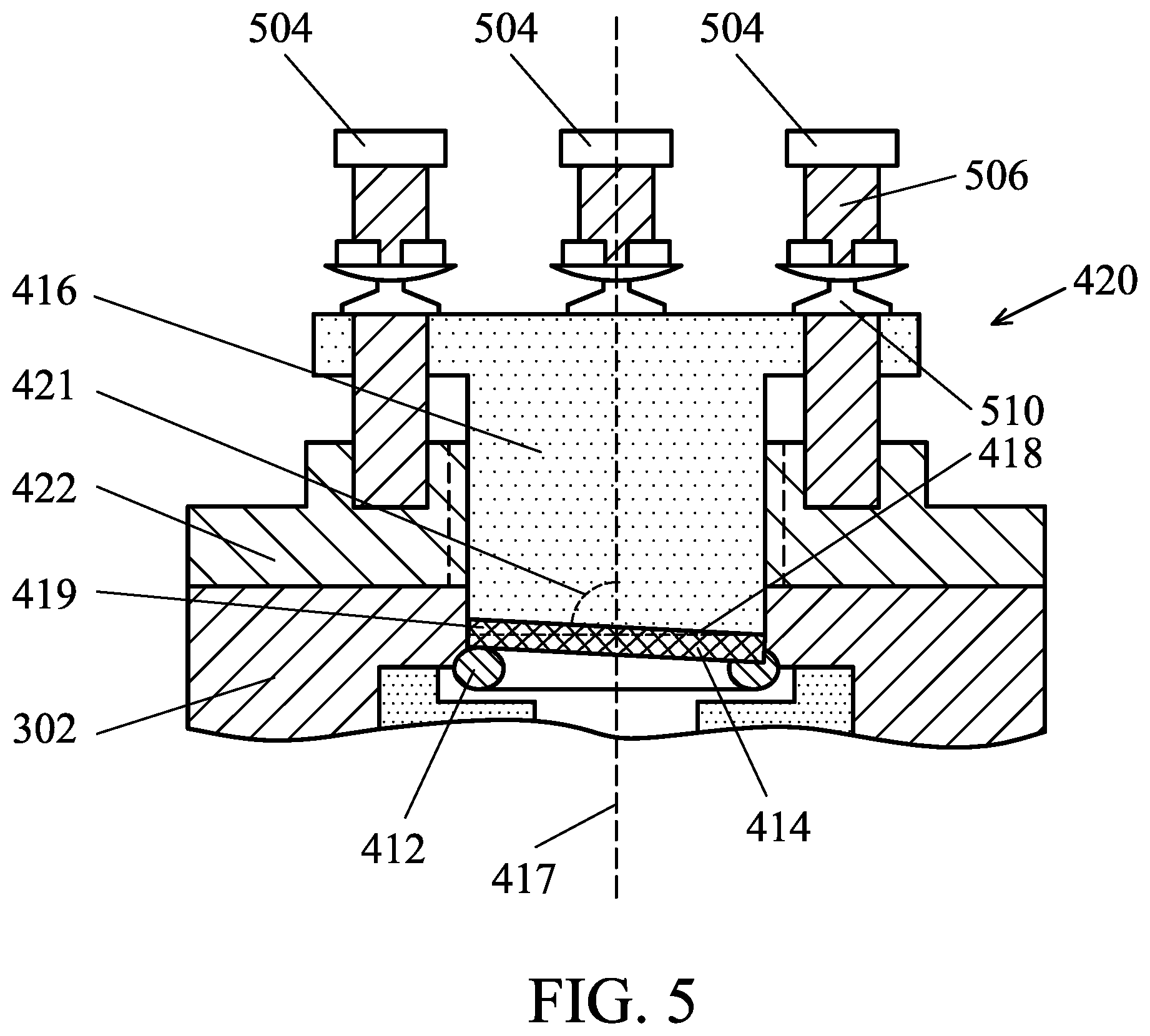 Patent US11854769 Figure 5 – Adjustable fastening device for plasma gas injectors