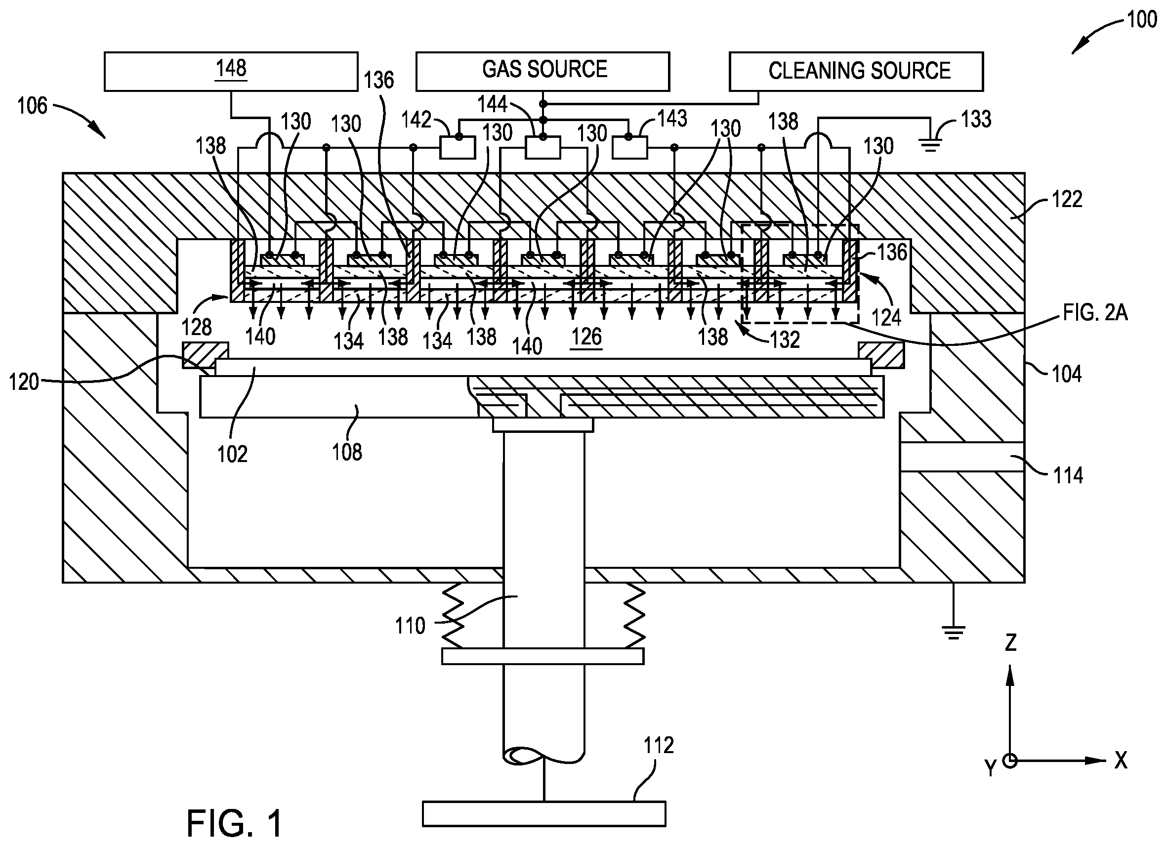 Patent US11854771 Figure 1 – Film stress control for plasma enhanced chemical vapor deposition
