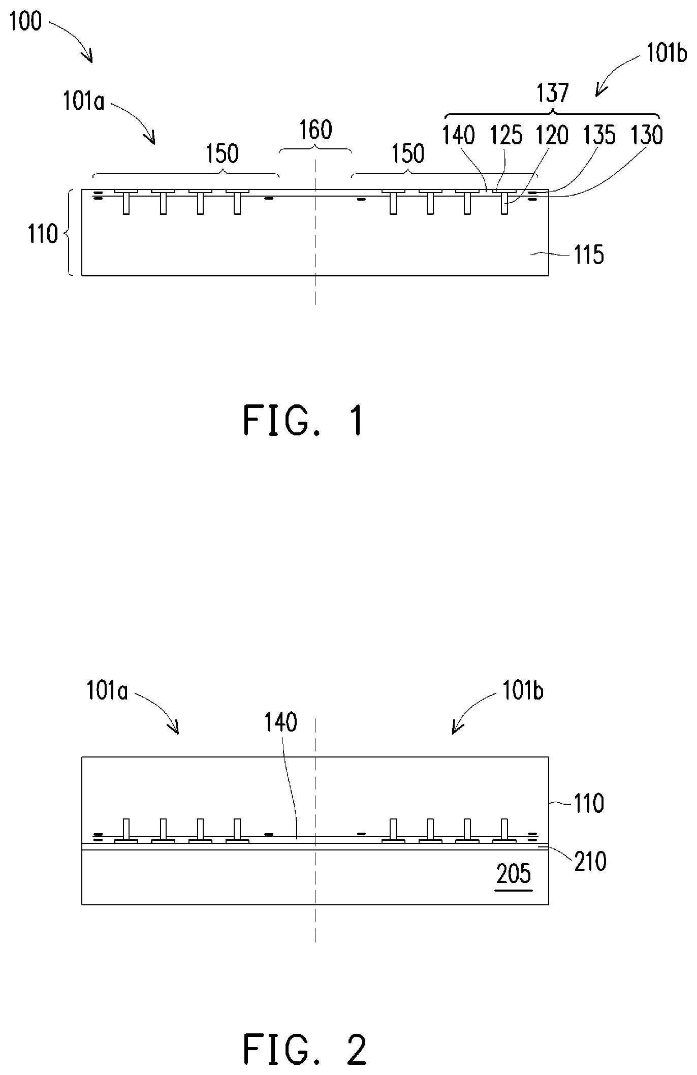 Patent US11854785 Figure 1 – Package structure for heat dissipation