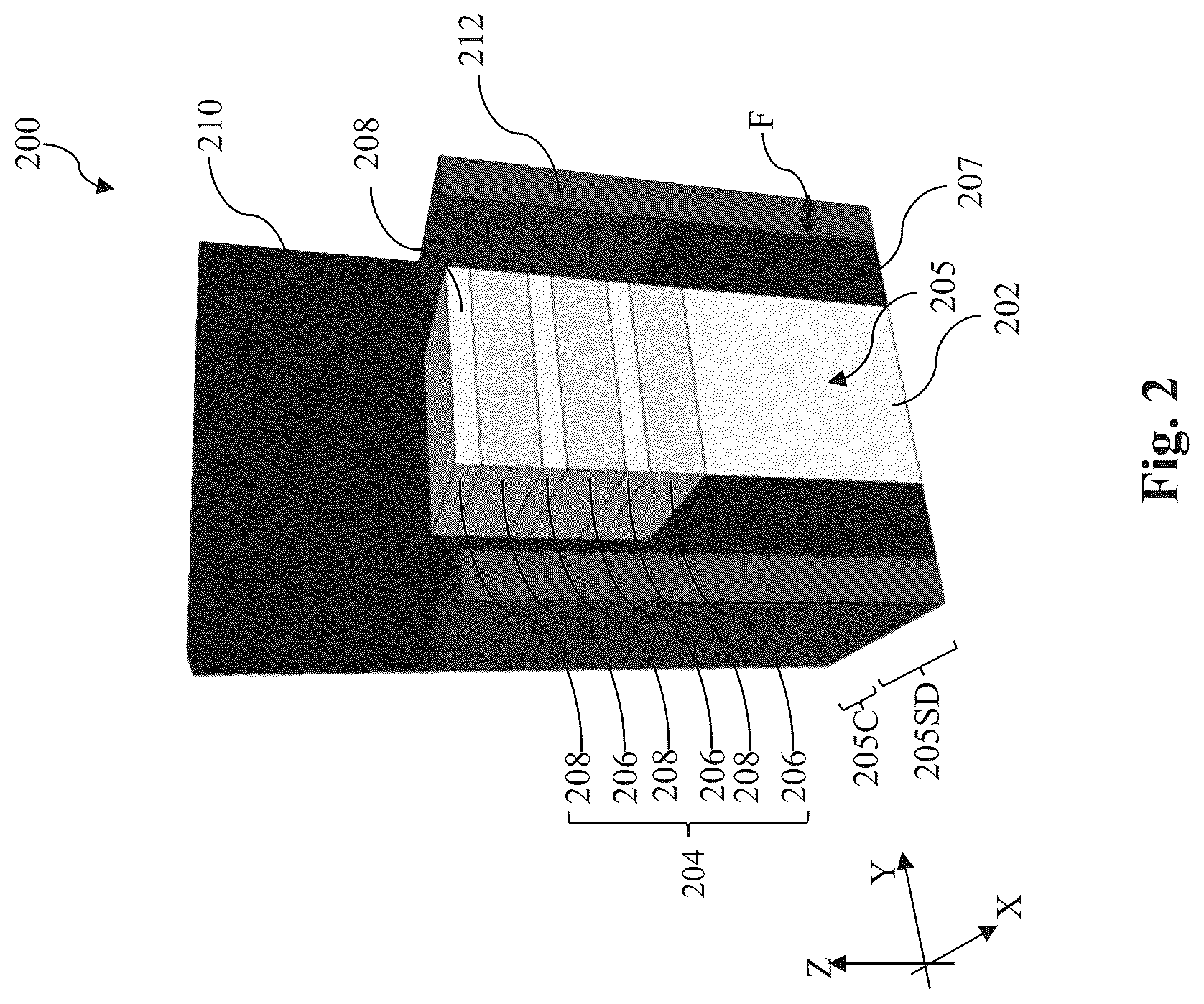 Patent US11854791 Figure 2 – Metal source/drain features