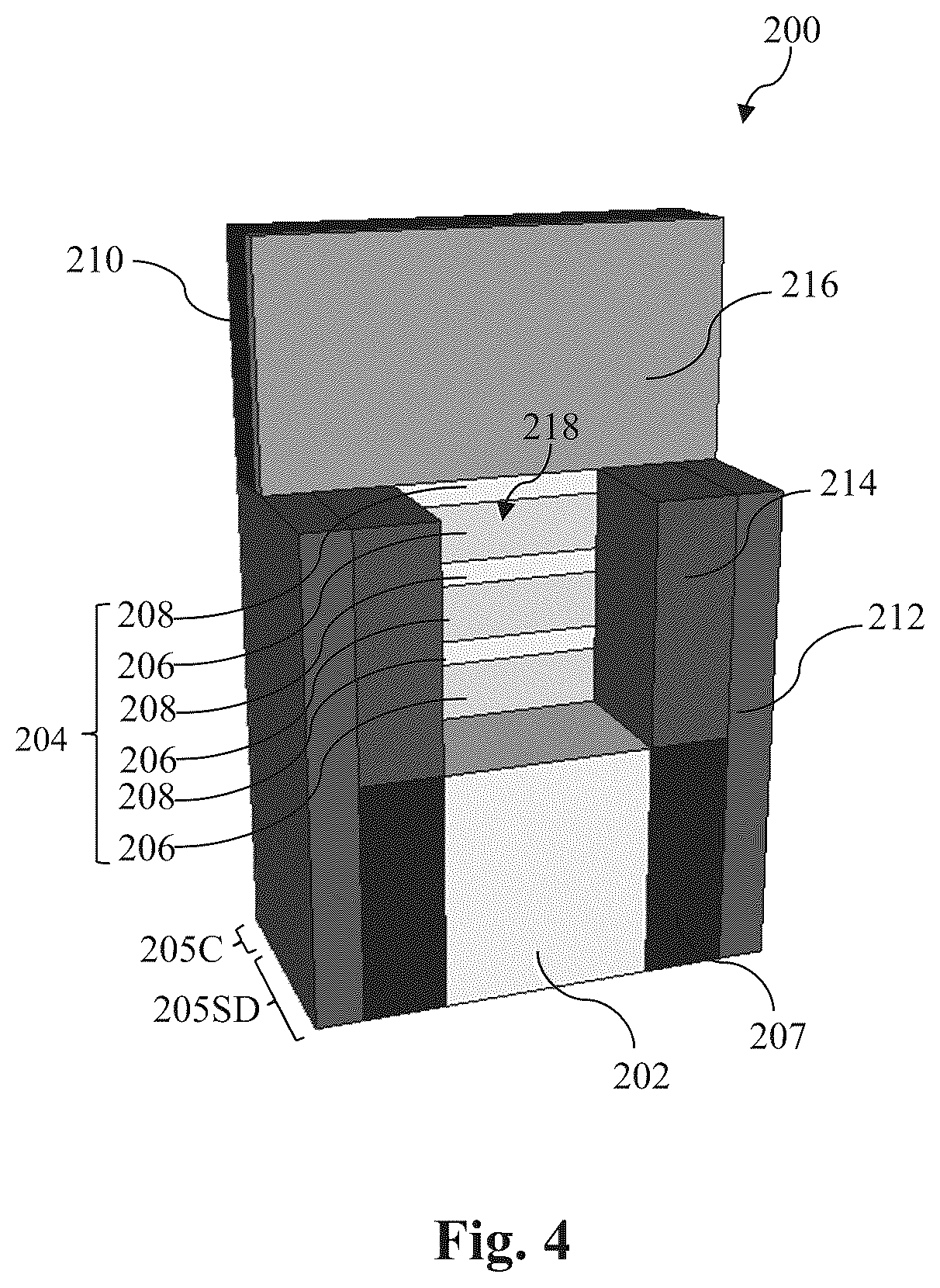 Patent US11854791 Figure 4 – Metal source/drain features
