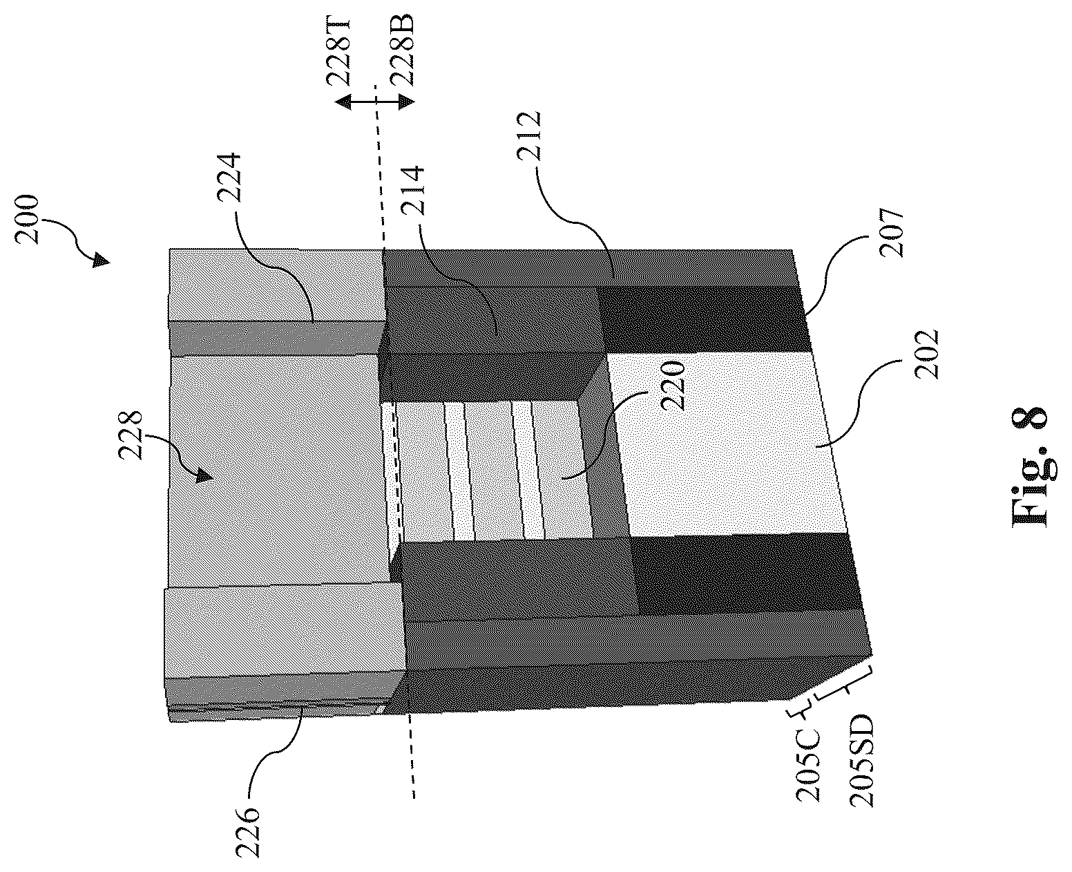 Patent US11854791 Figure 8 – Metal source/drain features
