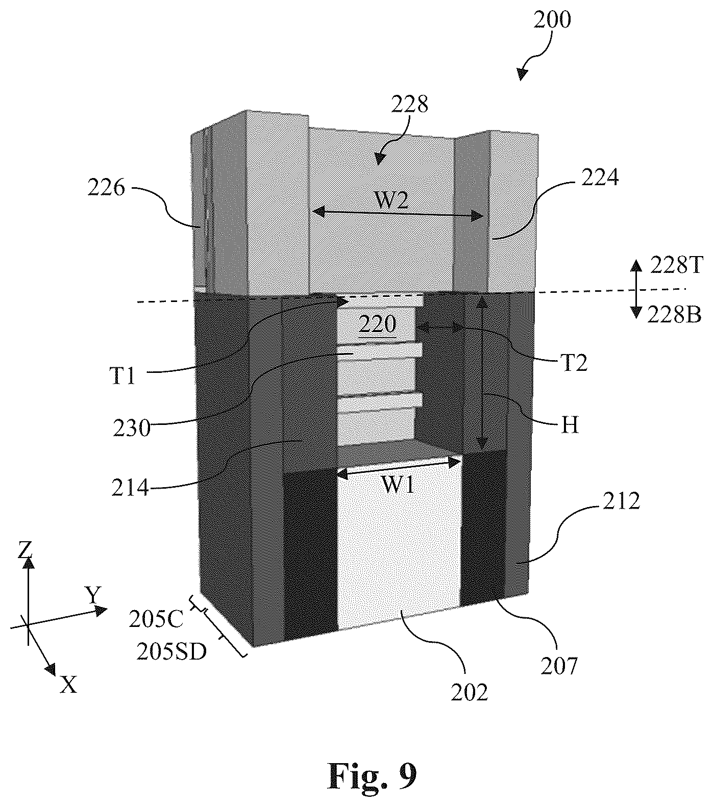 Patent US11854791 Figure 9 – Metal source/drain features