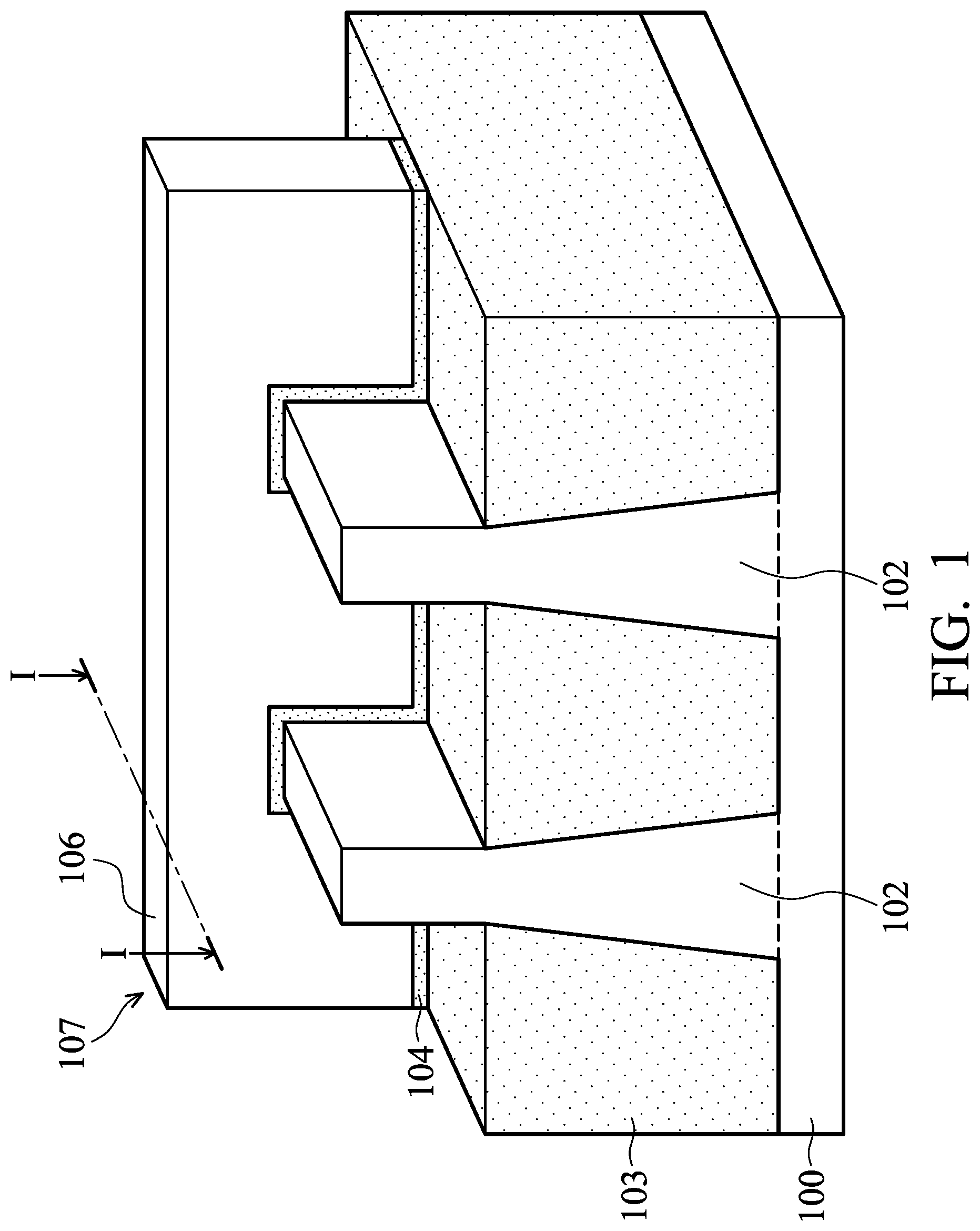 Patent US11854796 Figure 1 – Semiconductor device structure with gate spacer