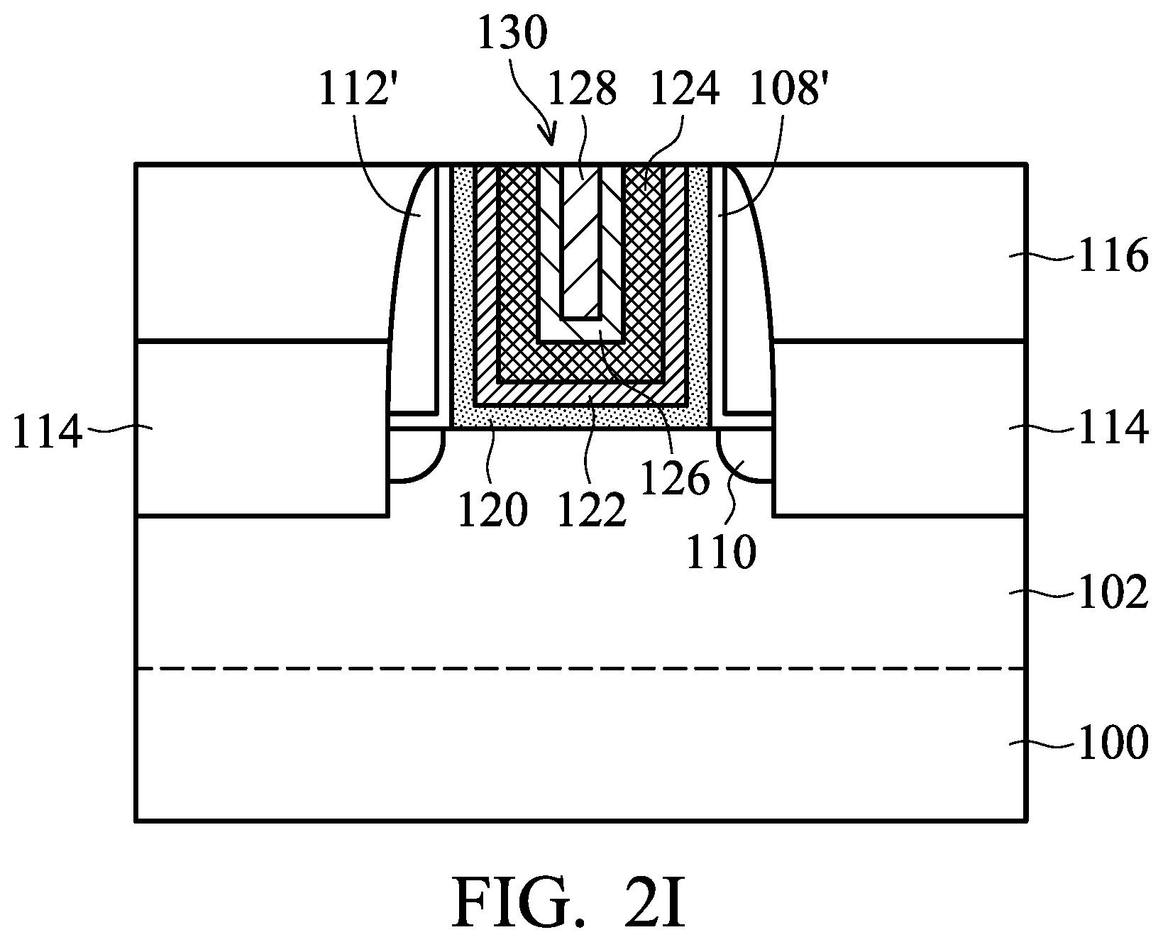 Patent US11854796 Figure 6 – Semiconductor device structure with gate spacer