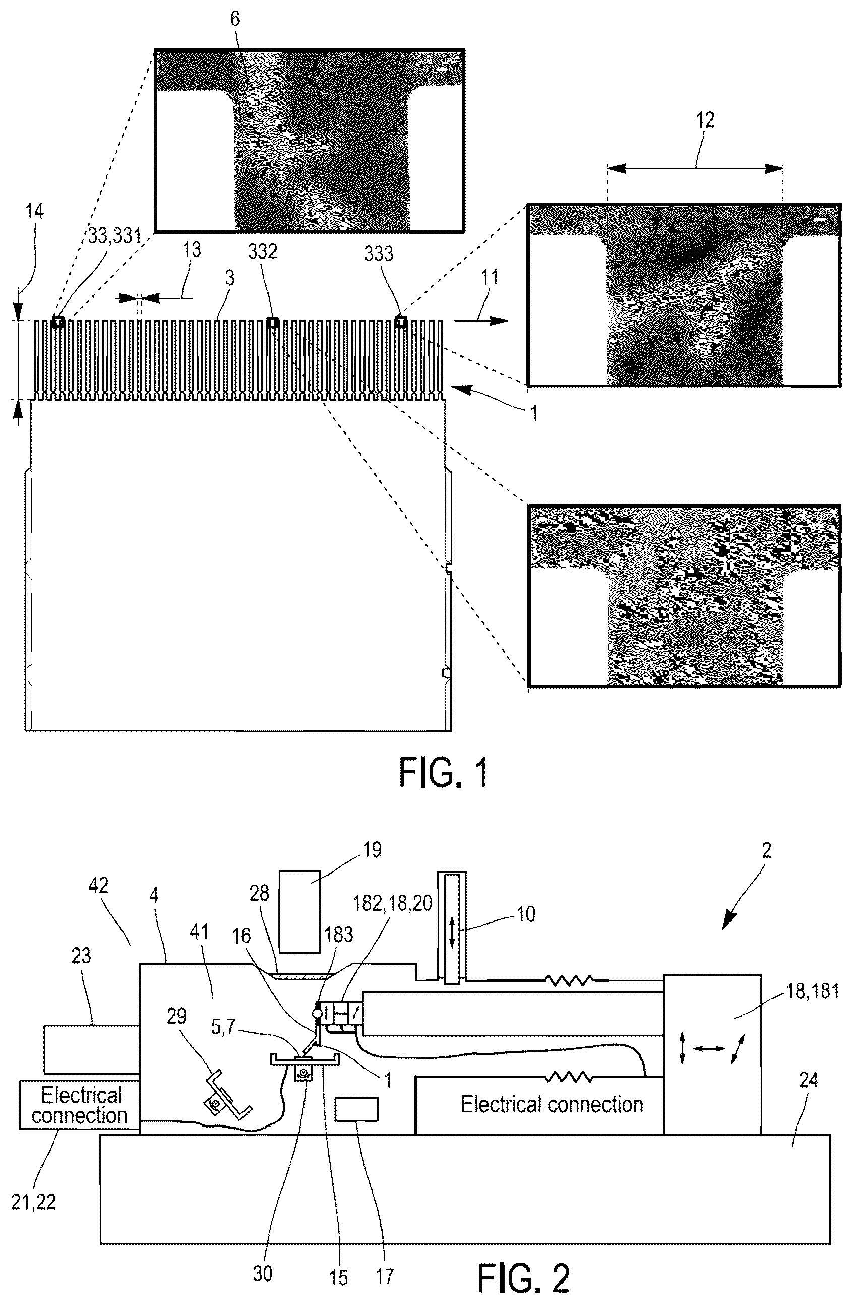 Patent US11854801 Figure 1 – Method and device for depositing a nano-object