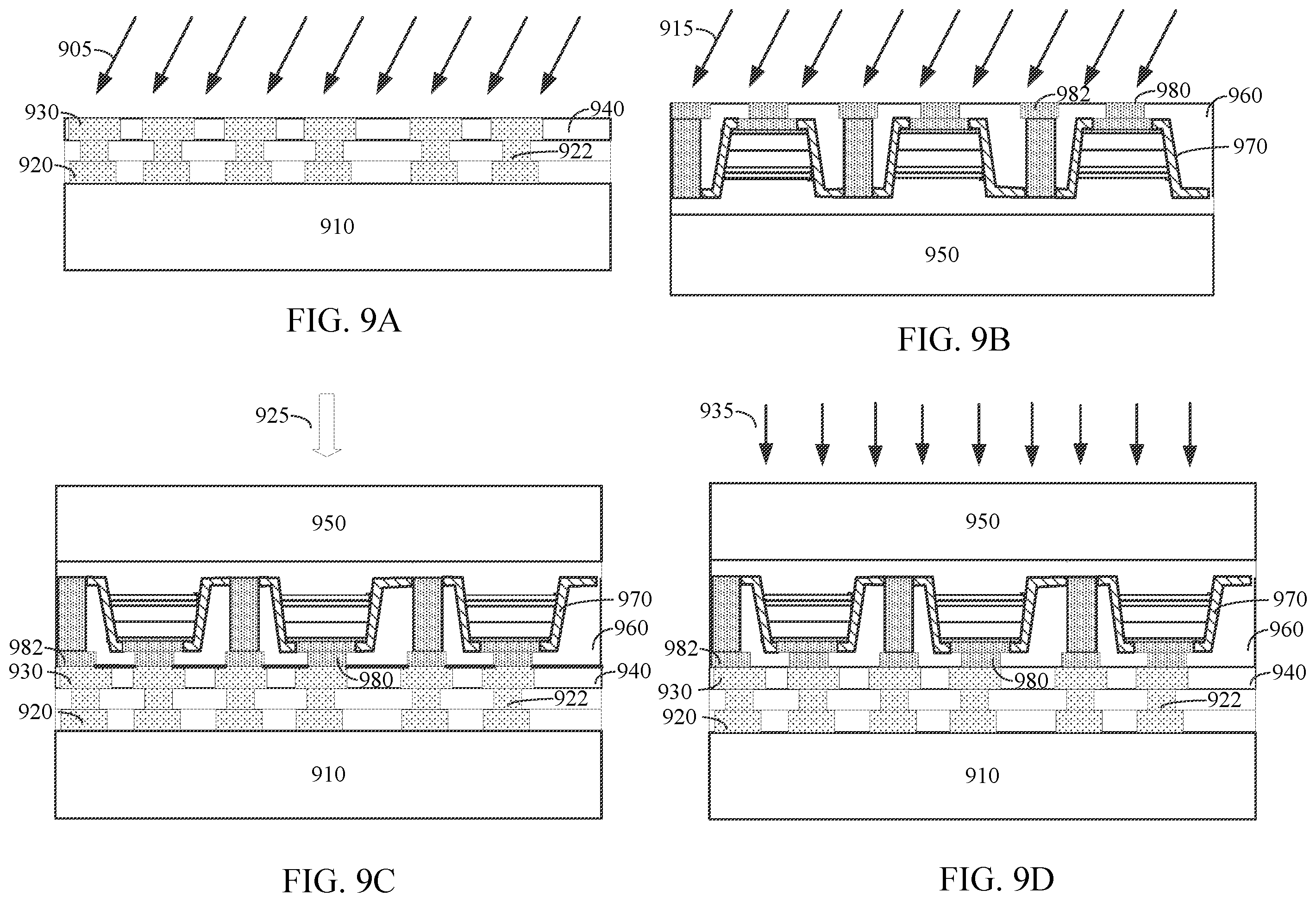 Patent US11854810 Figure 9 – Bonding methods for light emitting diodes