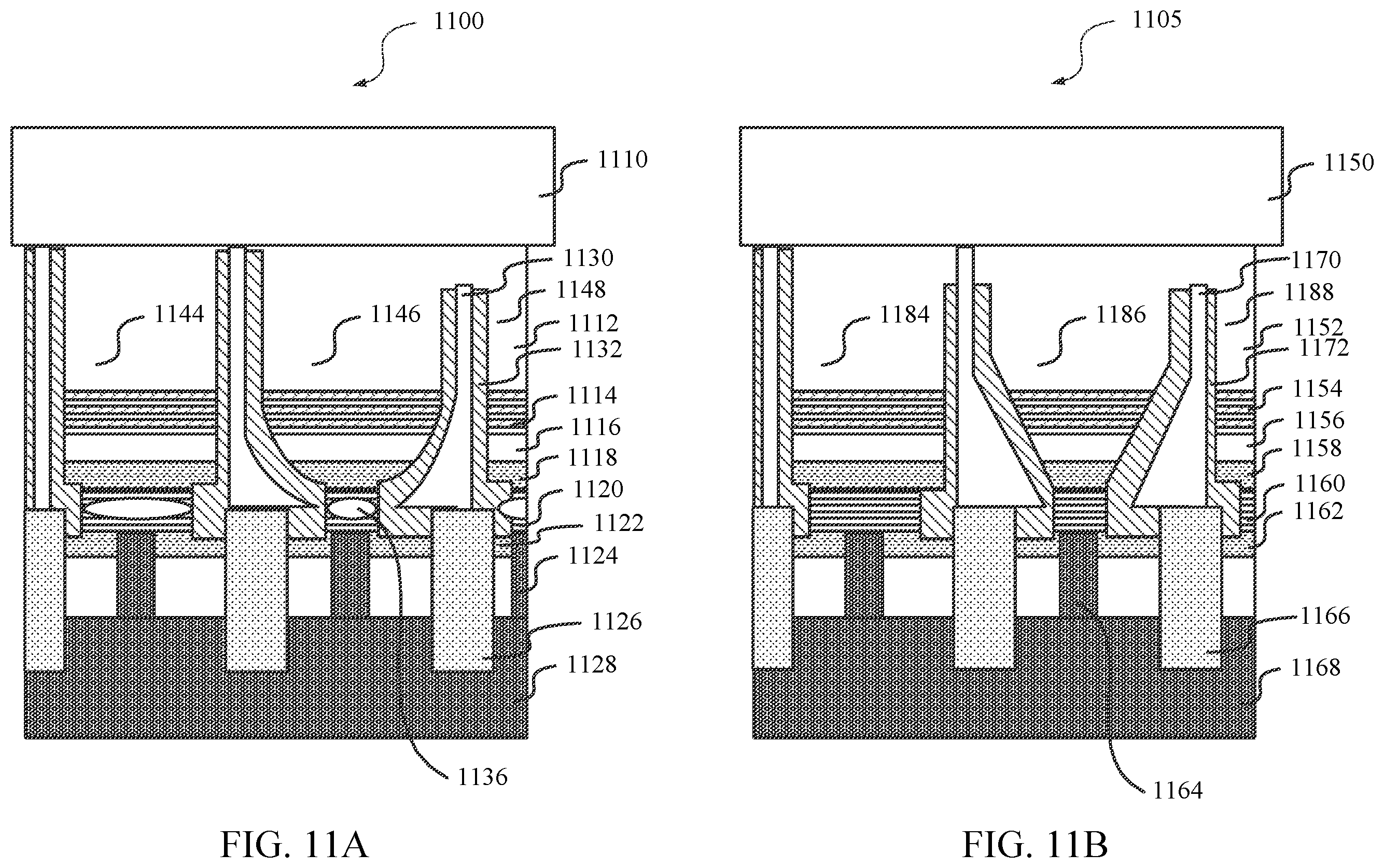 Patent US11854810 Figure 11 – Bonding methods for light emitting diodes