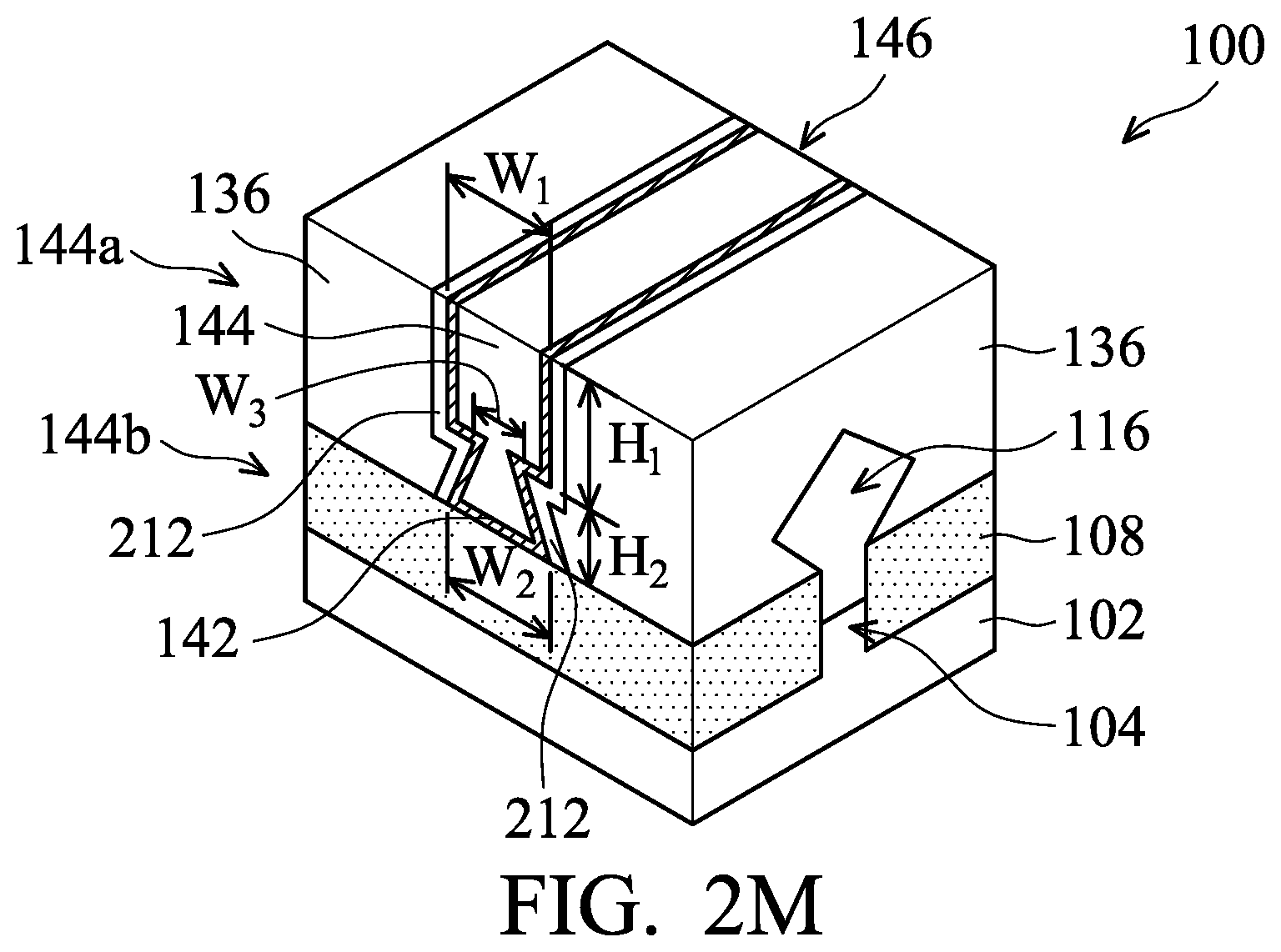 Patent US11854825 Figure 8 – Gate structure of semiconductor device and method for forming the same