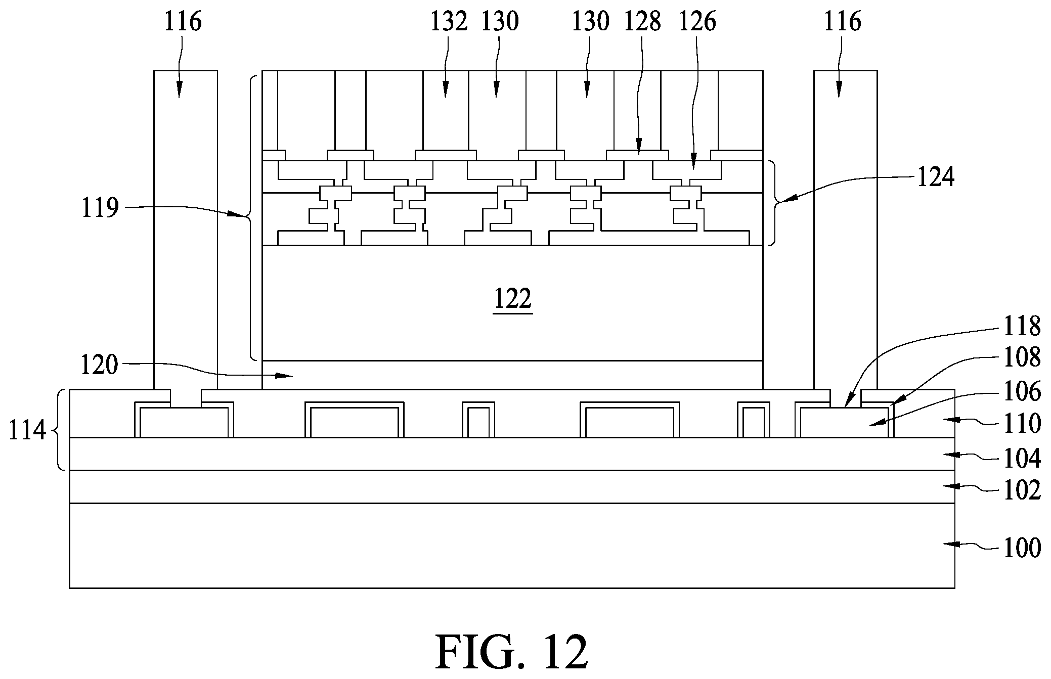 Patent US11854826 Figure 8 – Metal oxide layered structure and methods of forming the same