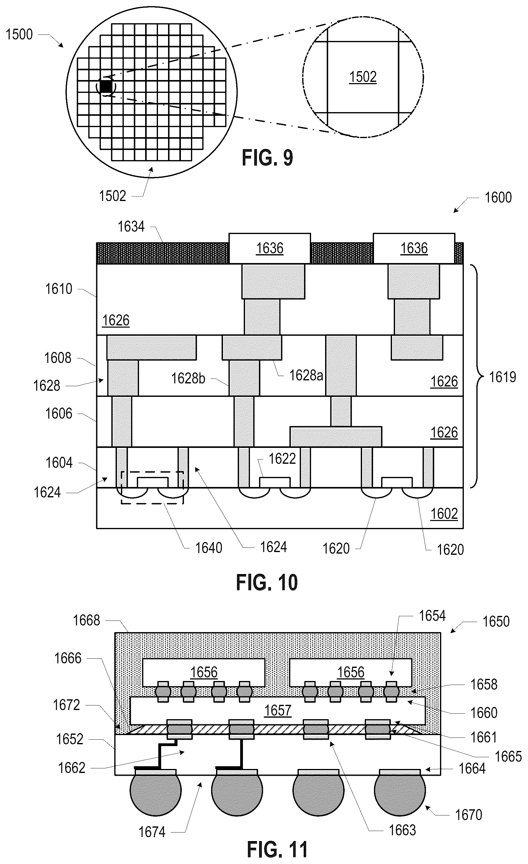 Patent US11854834 Figure 10 – Integrated circuit package supports