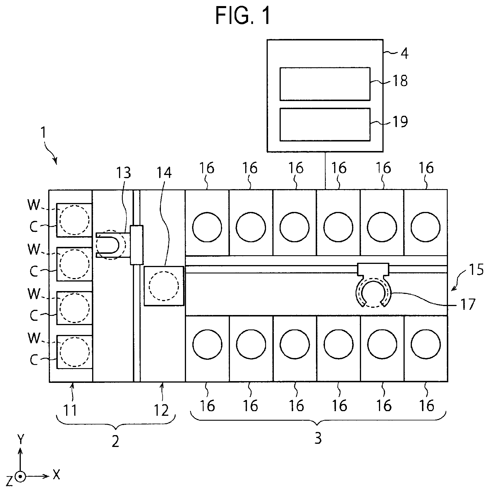 Patent US11854840 Figure 1 – Substrate processing system and substrate processing method
