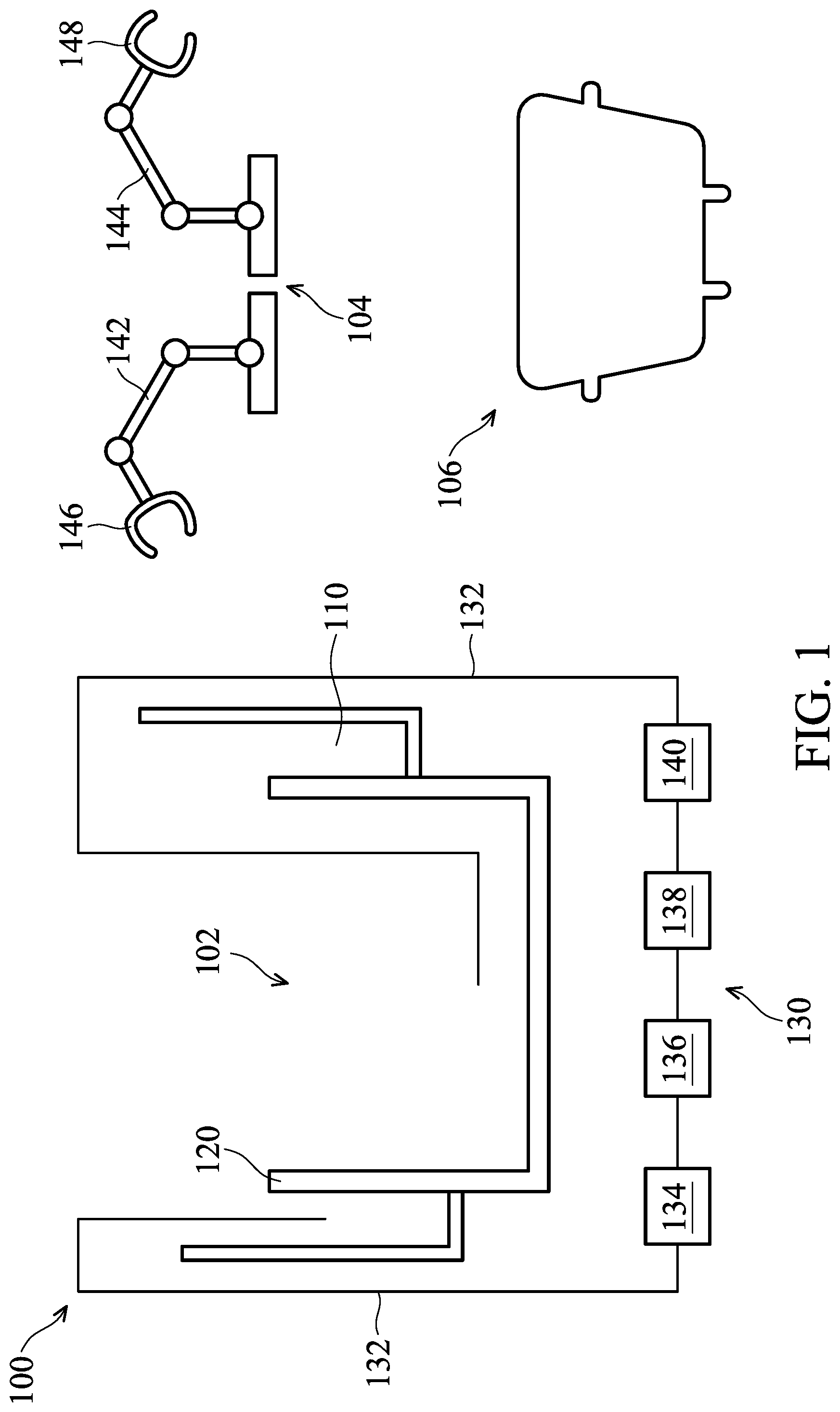 Patent US11854841 Figure 1 – Space filling device for wet bench