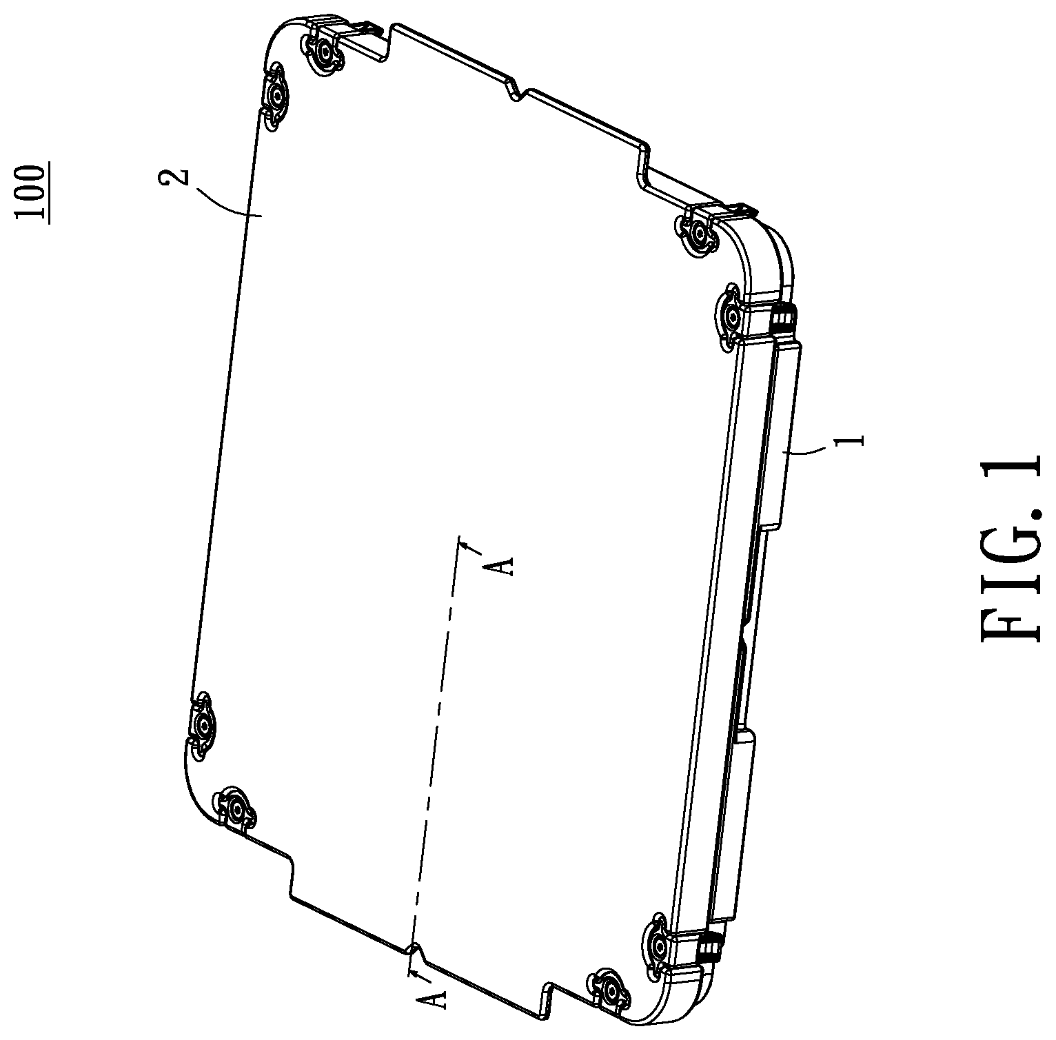 Patent US11854847 Figure 1 – Reticle pod with spoiler structure
