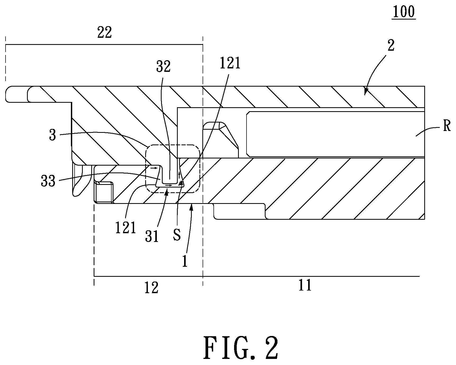 Patent US11854847 Figure 2 – Reticle pod with spoiler structure