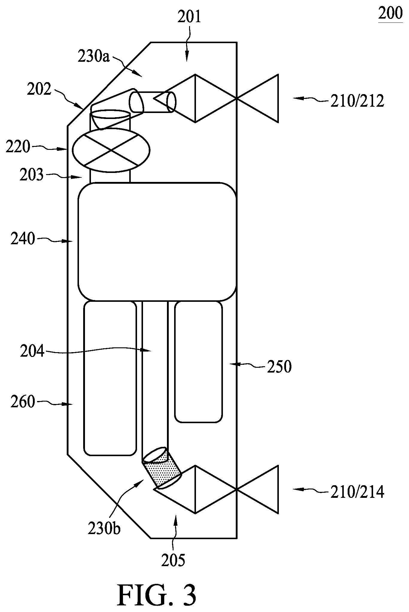 Patent US11854848 Figure 3 – Air processing system for semiconductor container